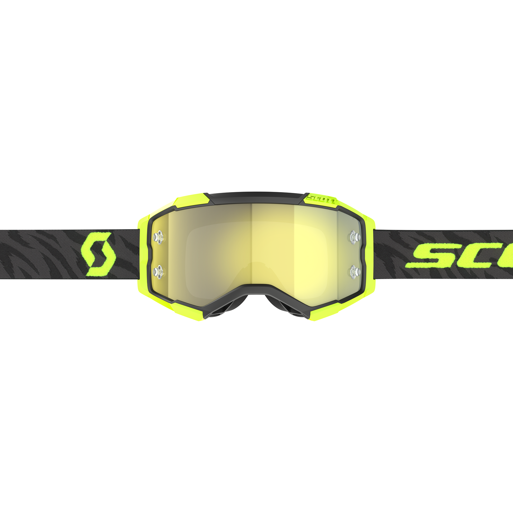 Scott Fury Chrome MX Goggles Zebra Yellow  / Black - FREE UK Shipping, FREE 365 Day Returns | Moto Central