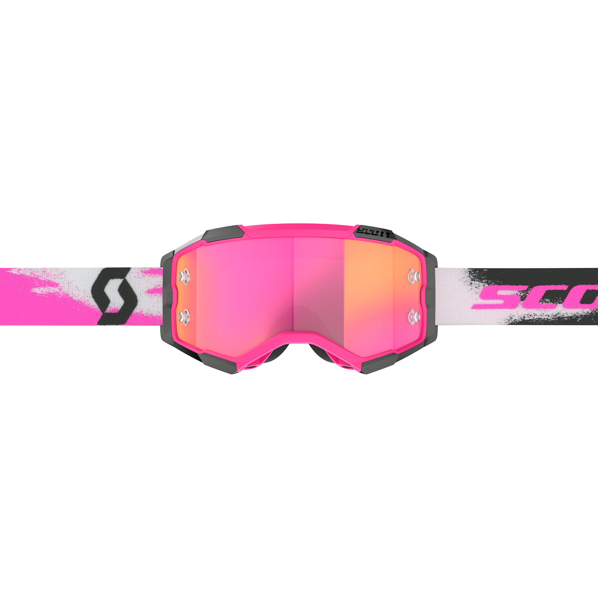 Scott Fury Chrome MX Goggles Pink / Black - FREE UK Shipping, FREE 365 Day Returns | Moto Central