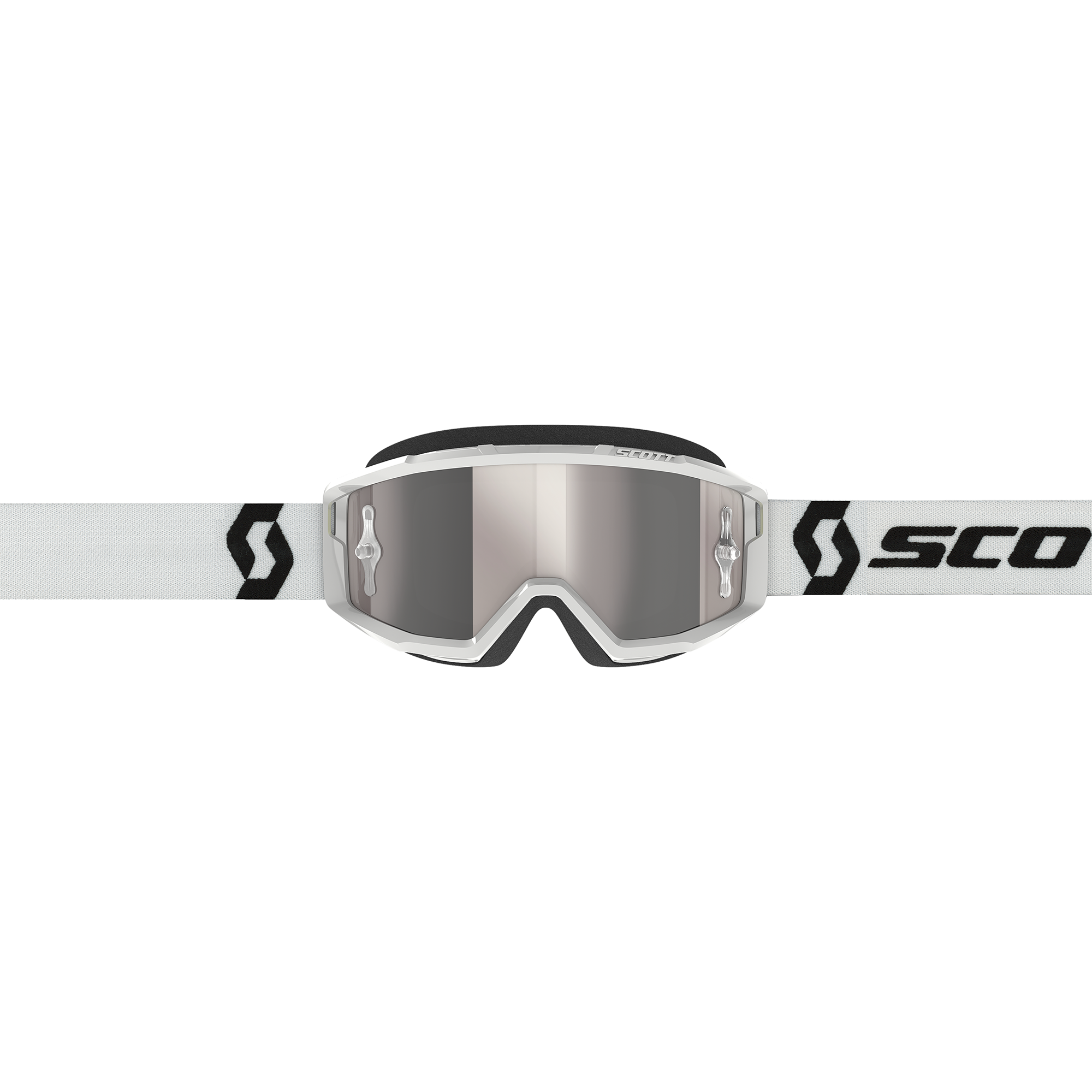 Scott Primal Chrome MX Goggles Silver / White - FREE UK Shipping, FREE 365 Day Returns | Moto Central