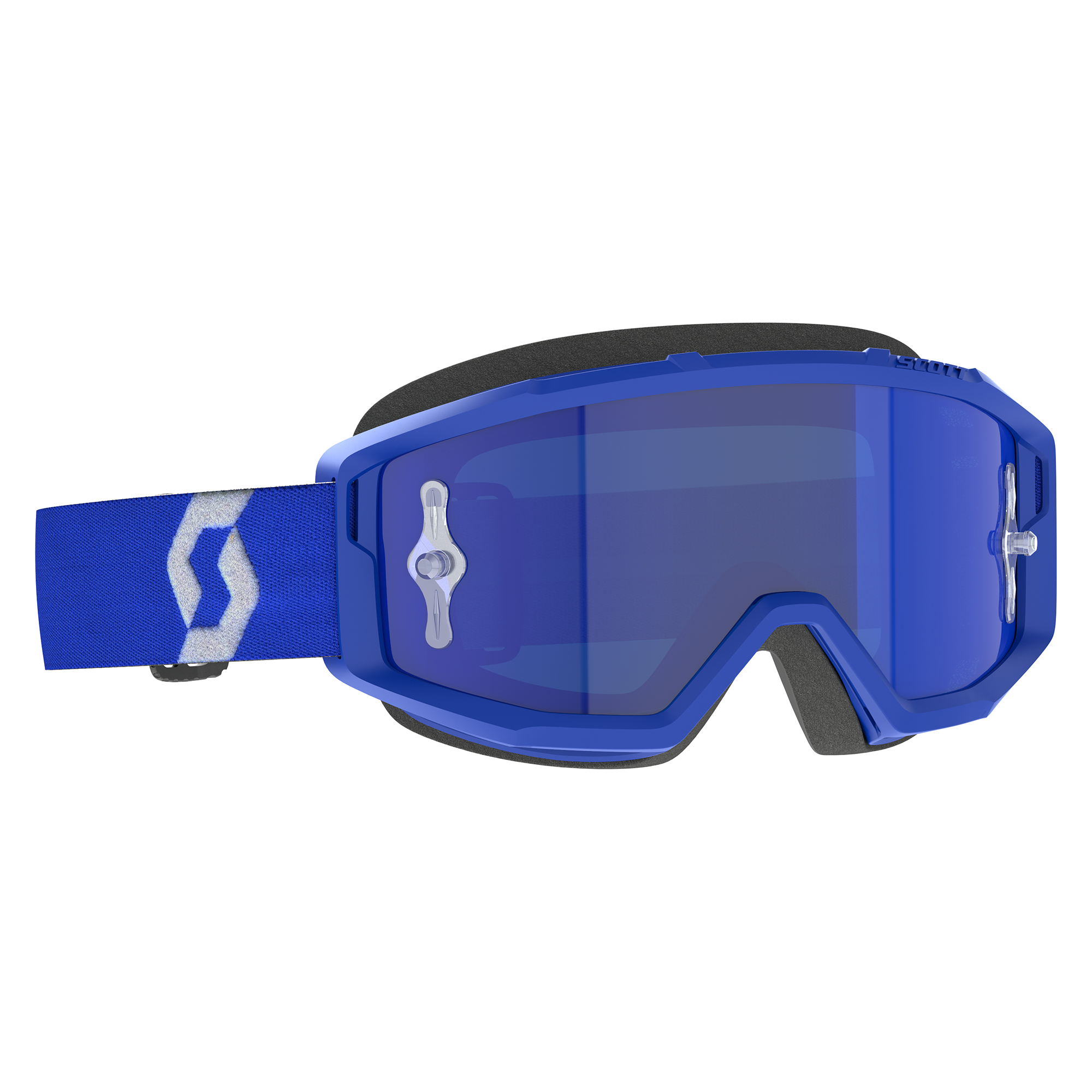 Scott Primal Chrome MX Goggles Blue / White - FREE UK Shipping, FREE 365 Day Returns | Moto Central