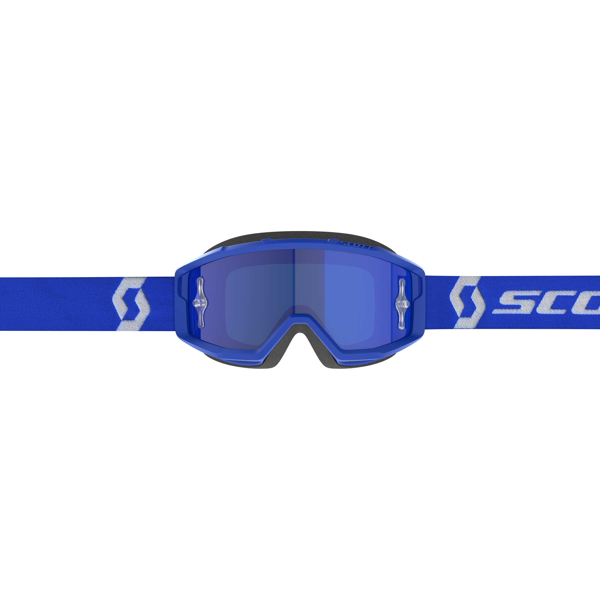 Scott Primal Chrome MX Goggles Blue / White - FREE UK Shipping, FREE 365 Day Returns | Moto Central