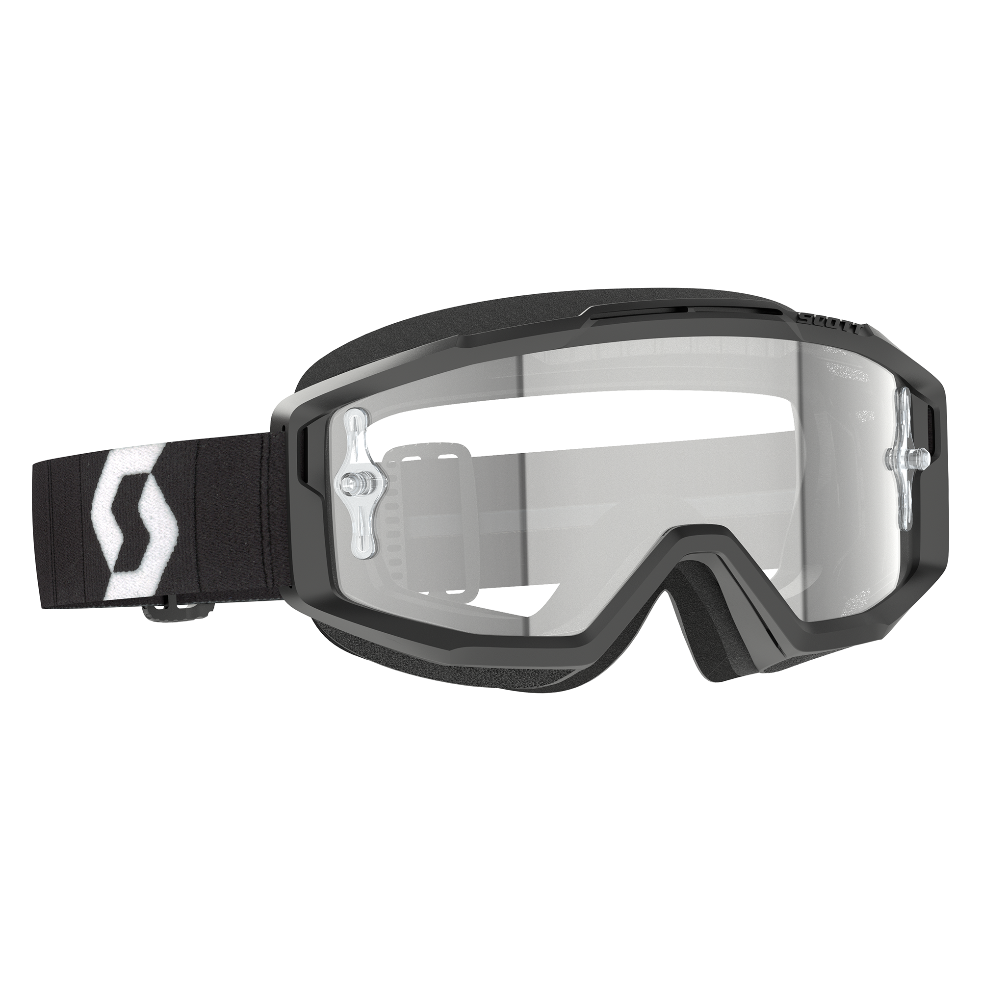 Scott Split OTG MX Goggles Black / White - FREE UK Shipping, FREE 365 Day Returns | Moto Central