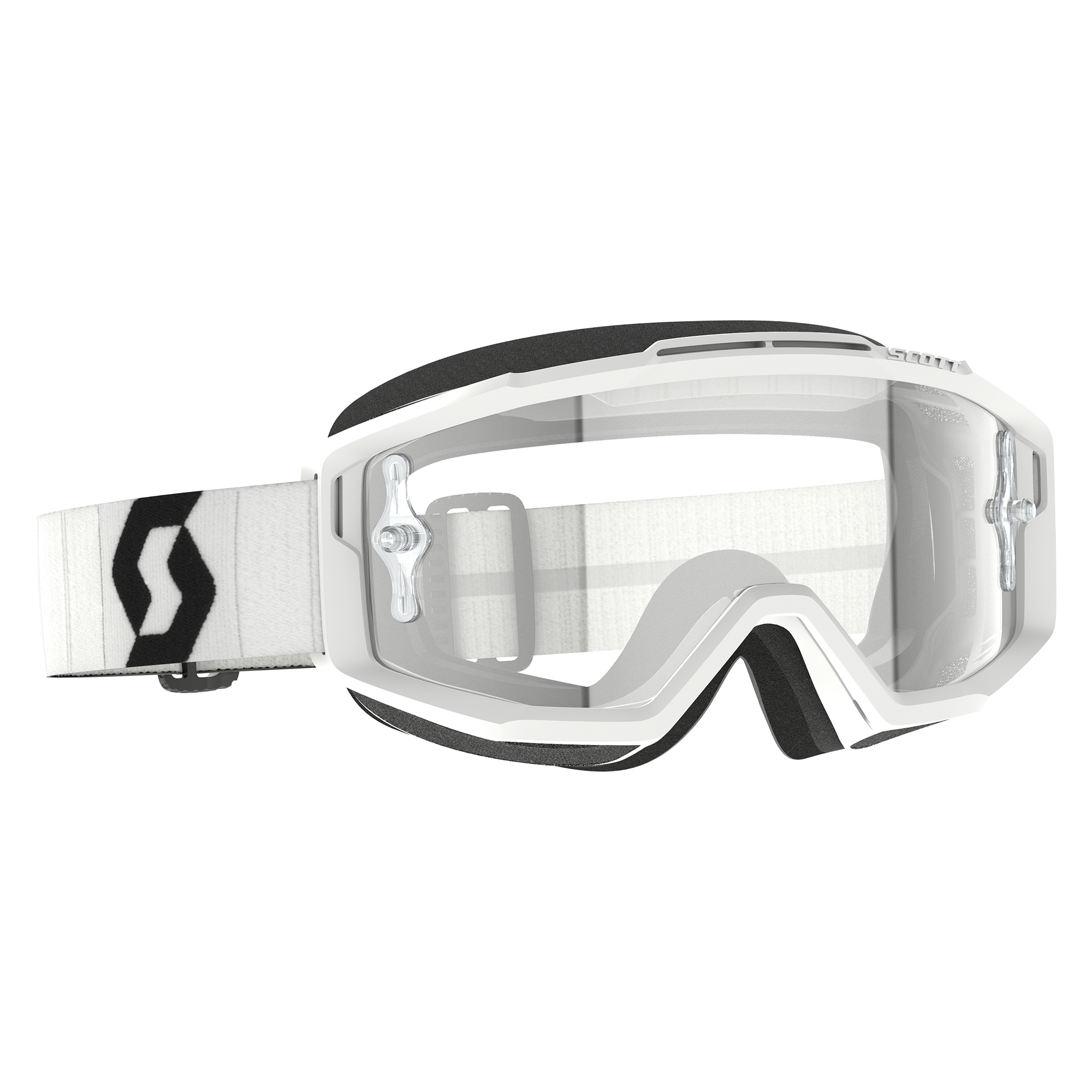 Scott Split OTG MX Goggles White / Black - FREE UK Shipping, FREE 365 Day Returns | Moto Central