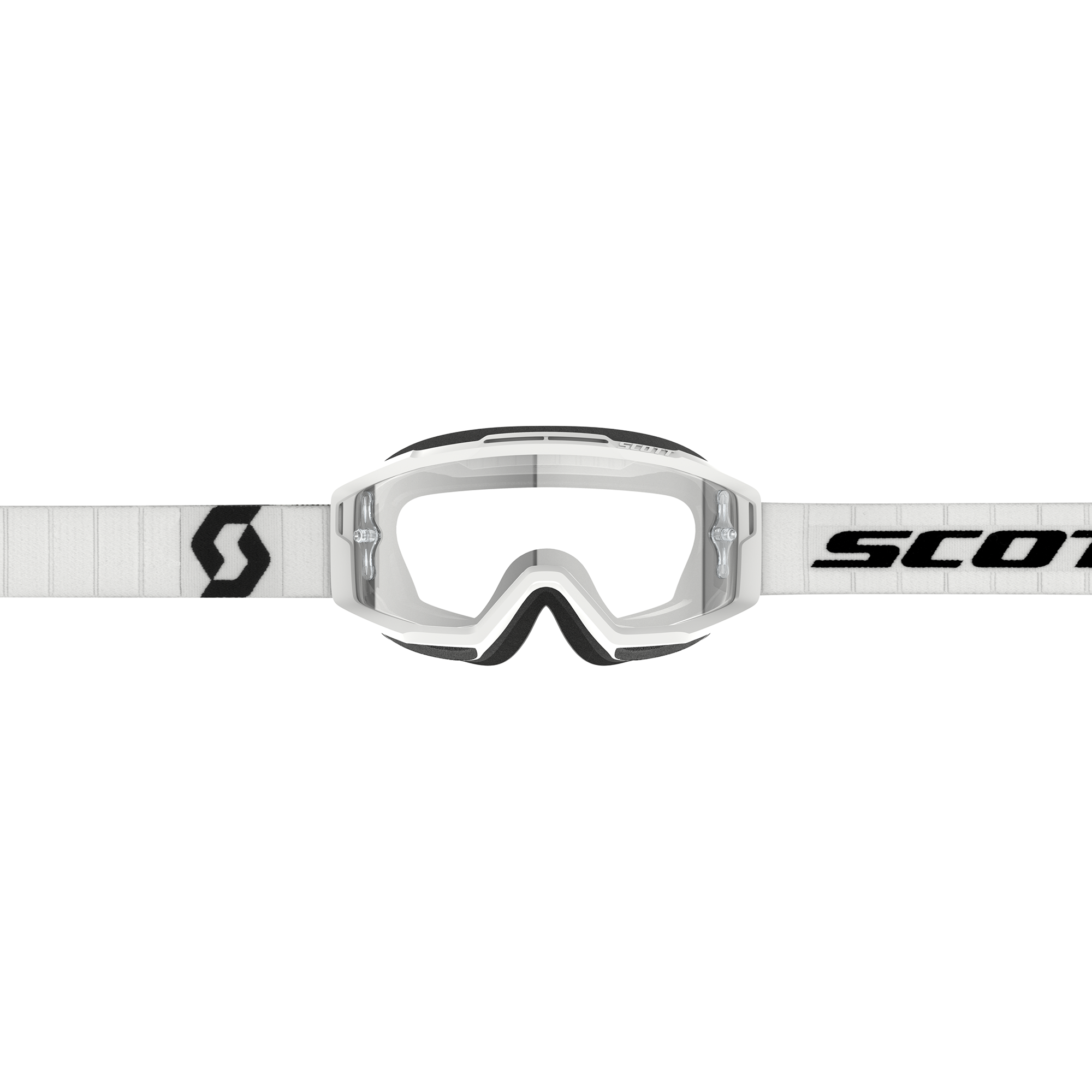 Scott Split OTG MX Goggles White / Black - FREE UK Shipping, FREE 365 Day Returns | Moto Central
