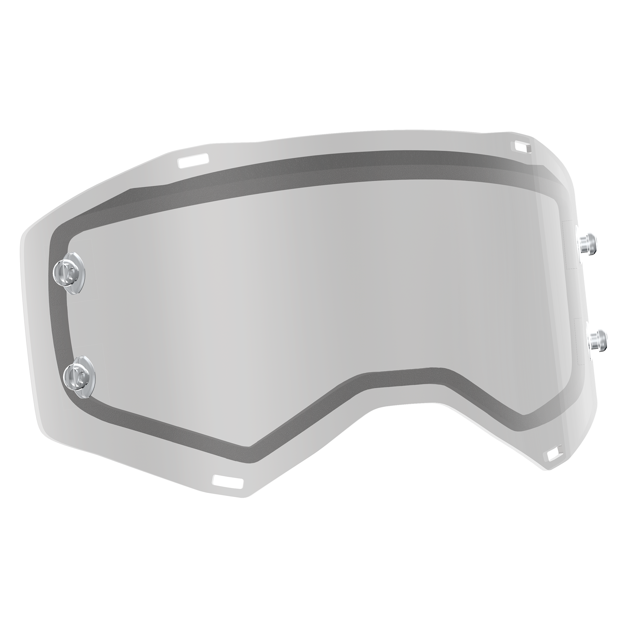 Scott Prospect / Fury Double Works Lens Clear - FREE UK Shipping, FREE 365 Day Returns | Moto Central