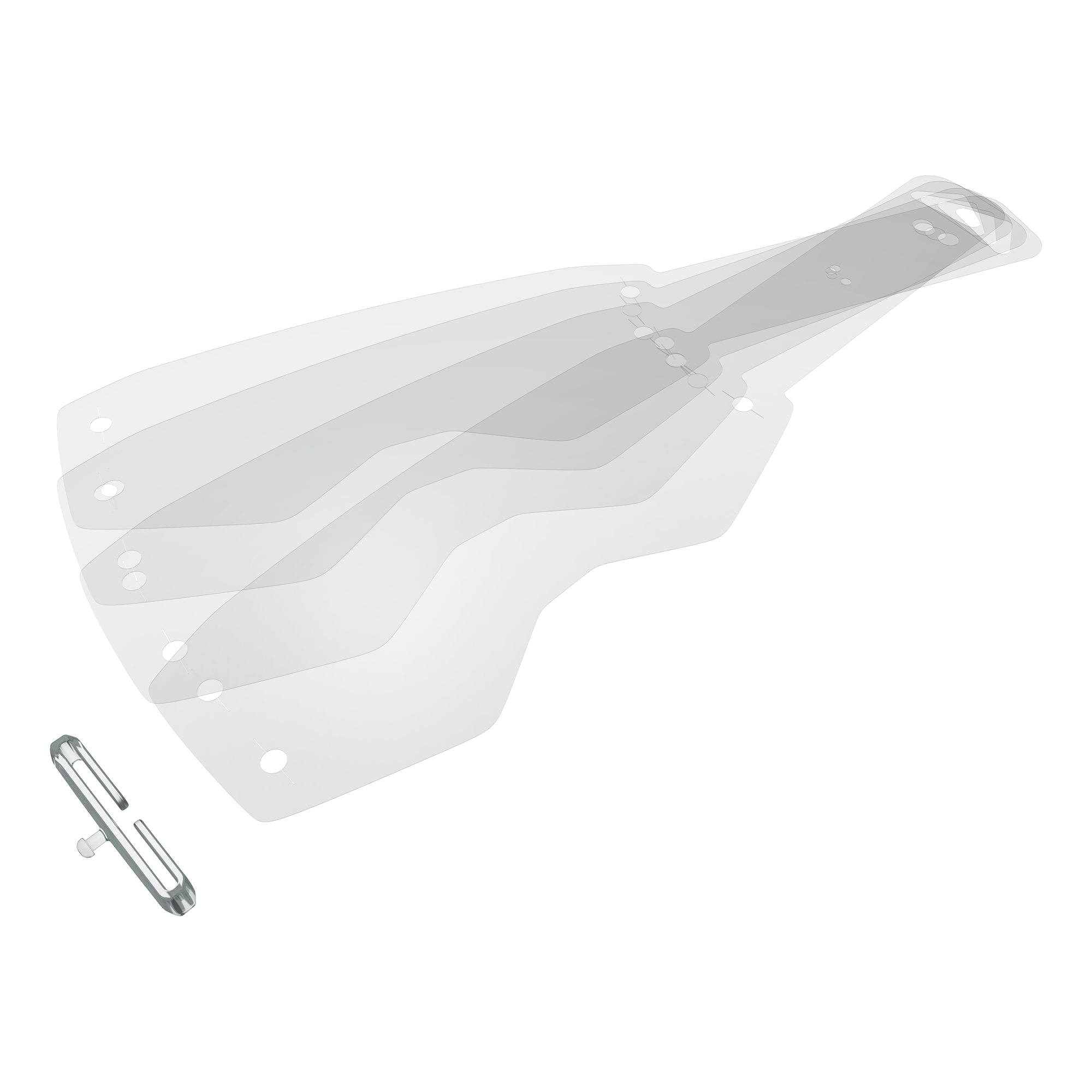Scott Prospect / Fury Tear Off Clear - Pack Of 20 - FREE UK Shipping, FREE 365 Day Returns | Moto Central
