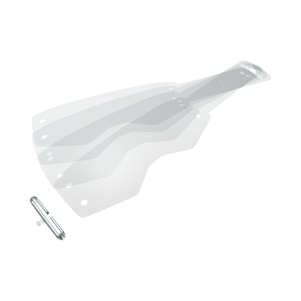 Scott Prospect / Fury Laminated Tear Off With ST Clear - Pack Of 25 - FREE UK Shipping, FREE 365 Day Returns | Moto Central