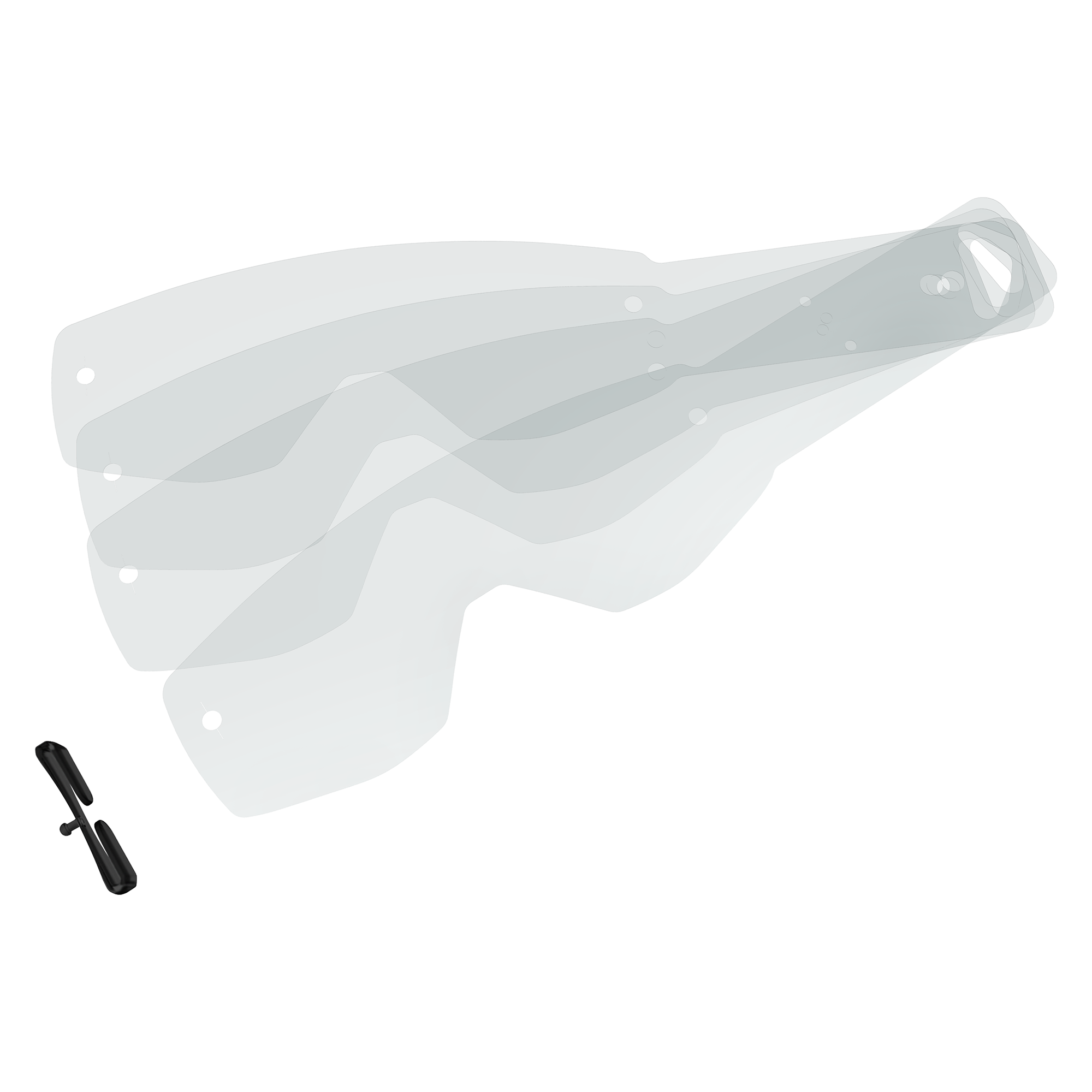 Scott Primal / Split Tear Off Clear - Pack Of 20 - FREE UK Shipping, FREE 365 Day Returns | Moto Central