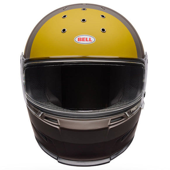 Bell Eliminator Sidetrack ECE 22.06 Matt Mocha motorcycle helmet, front view