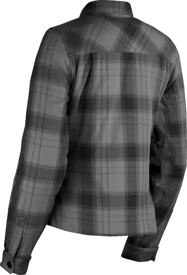 Icon Fallblock Flannel Ladies Textile Jacket Black - FREE UK Shipping, FREE 365 Day Returns | Moto Central