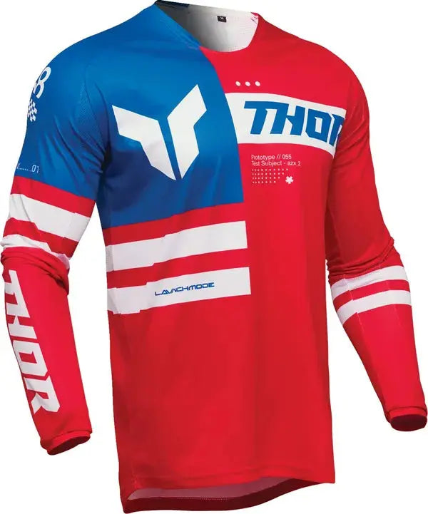 Thor Launchmode Patriot Jersey Red / White / Blue - FREE UK Shipping, FREE 365 Day Returns | Moto Central