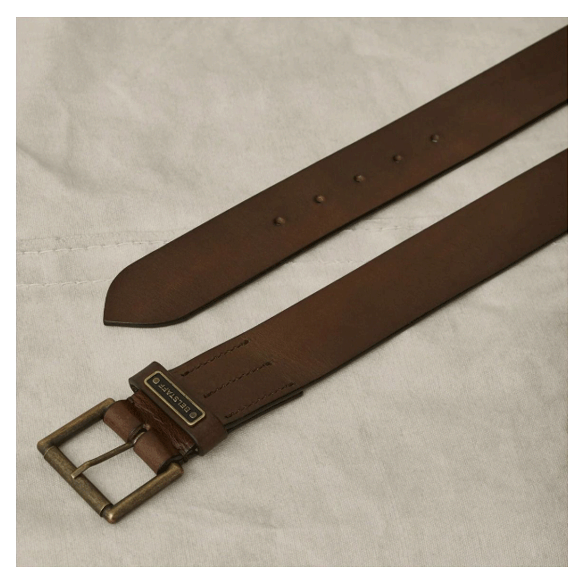 Belstaff Ledger Belt Dark Brown FREE UK Delivery, FREE 365 Day Returns | Moto Central