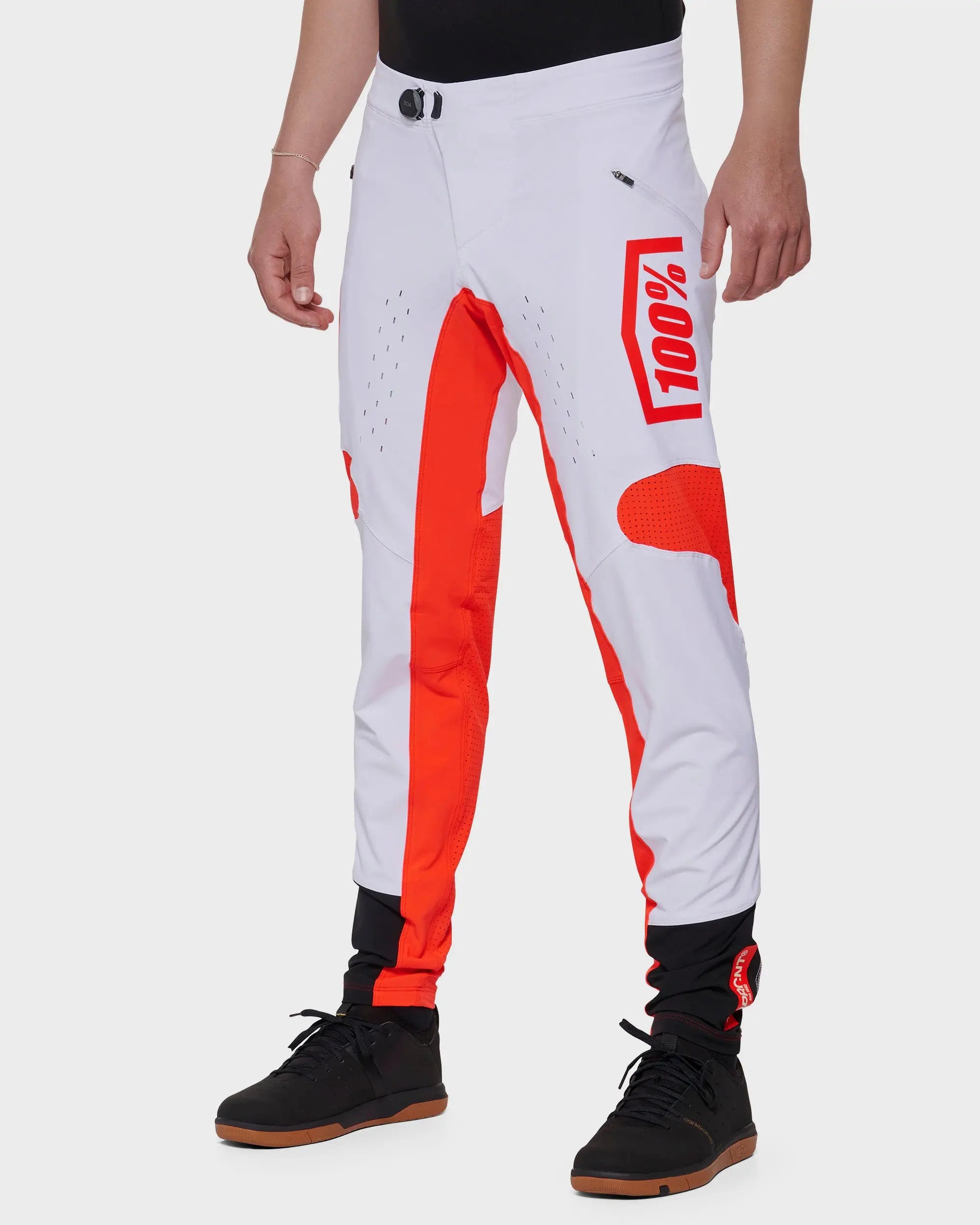 100% R-Core X Trouser White / Red - FREE UK Shipping, FREE 365 Day Returns | Moto Central