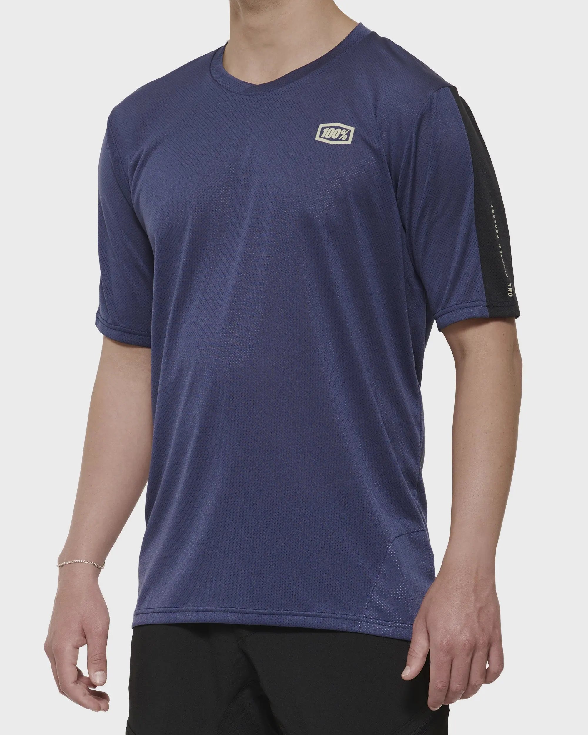 100% Ridecamp Short Sleeves Jersey Indigo - FREE UK Shipping, FREE 365 Day Returns | Moto Central