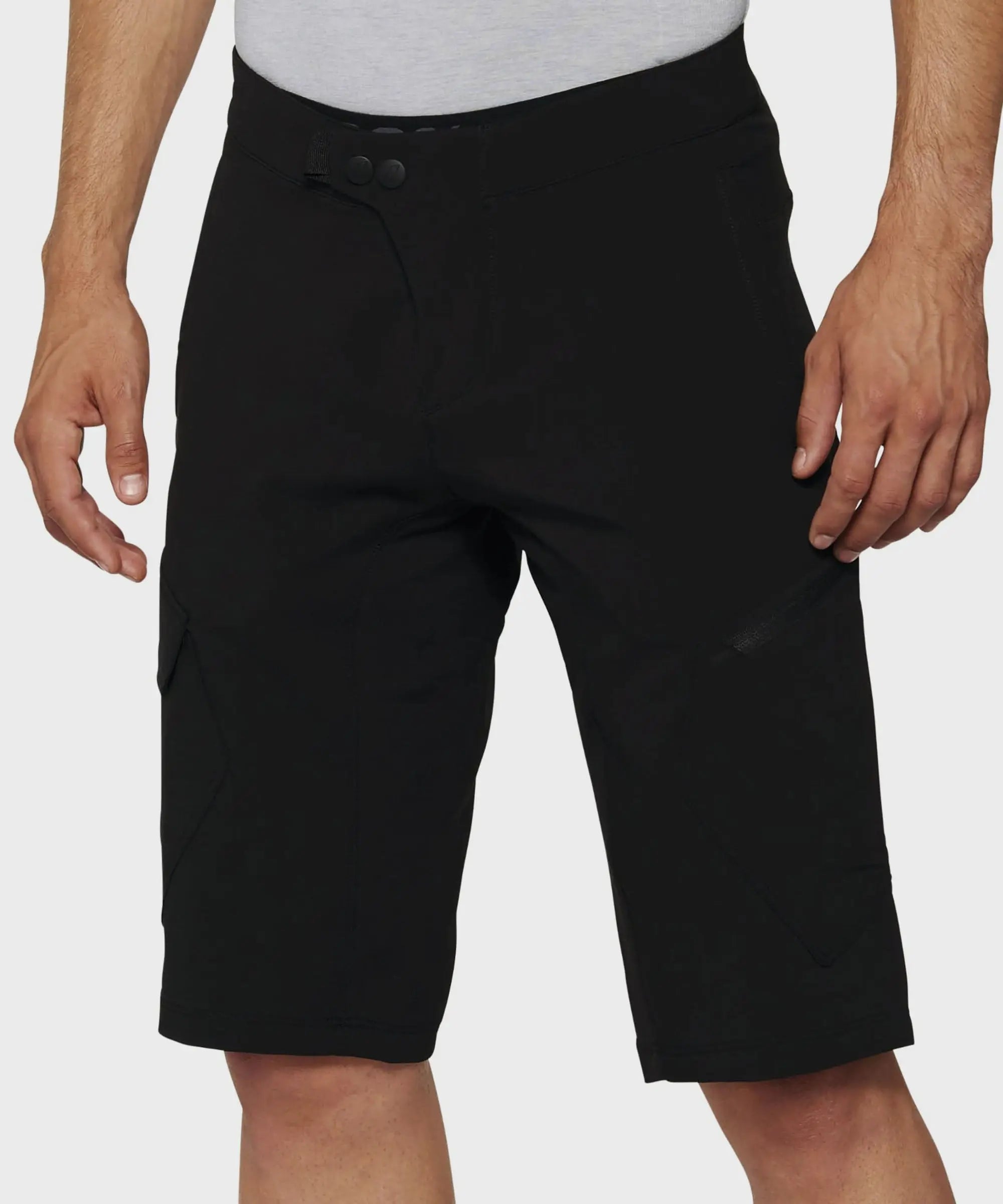 100% Ridecamp Shorts With Liner Black - FREE UK Shipping, FREE 365 Day Returns | Moto Central