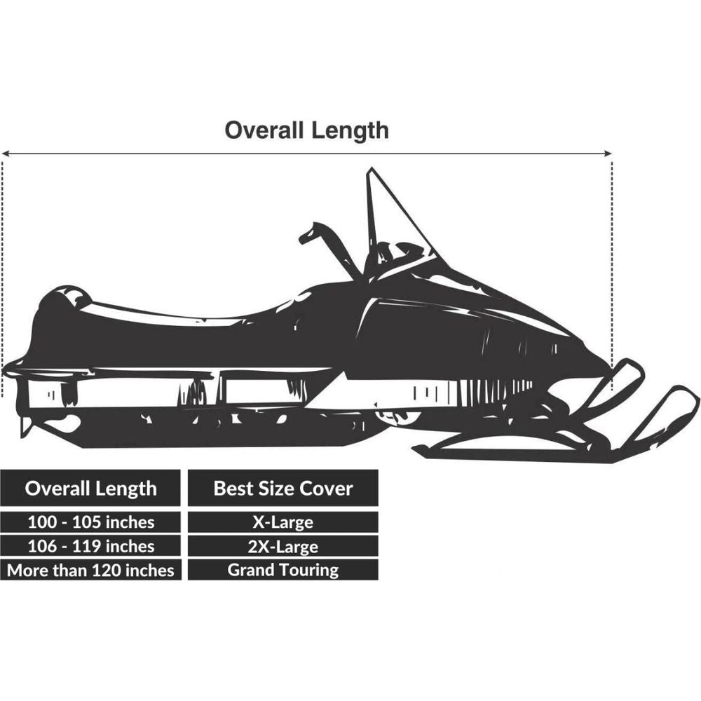 Gears Canada Trailerable Touring Snowmobile Cover Black - FREE UK Shipping, FREE 365 Day Returns | Moto Central