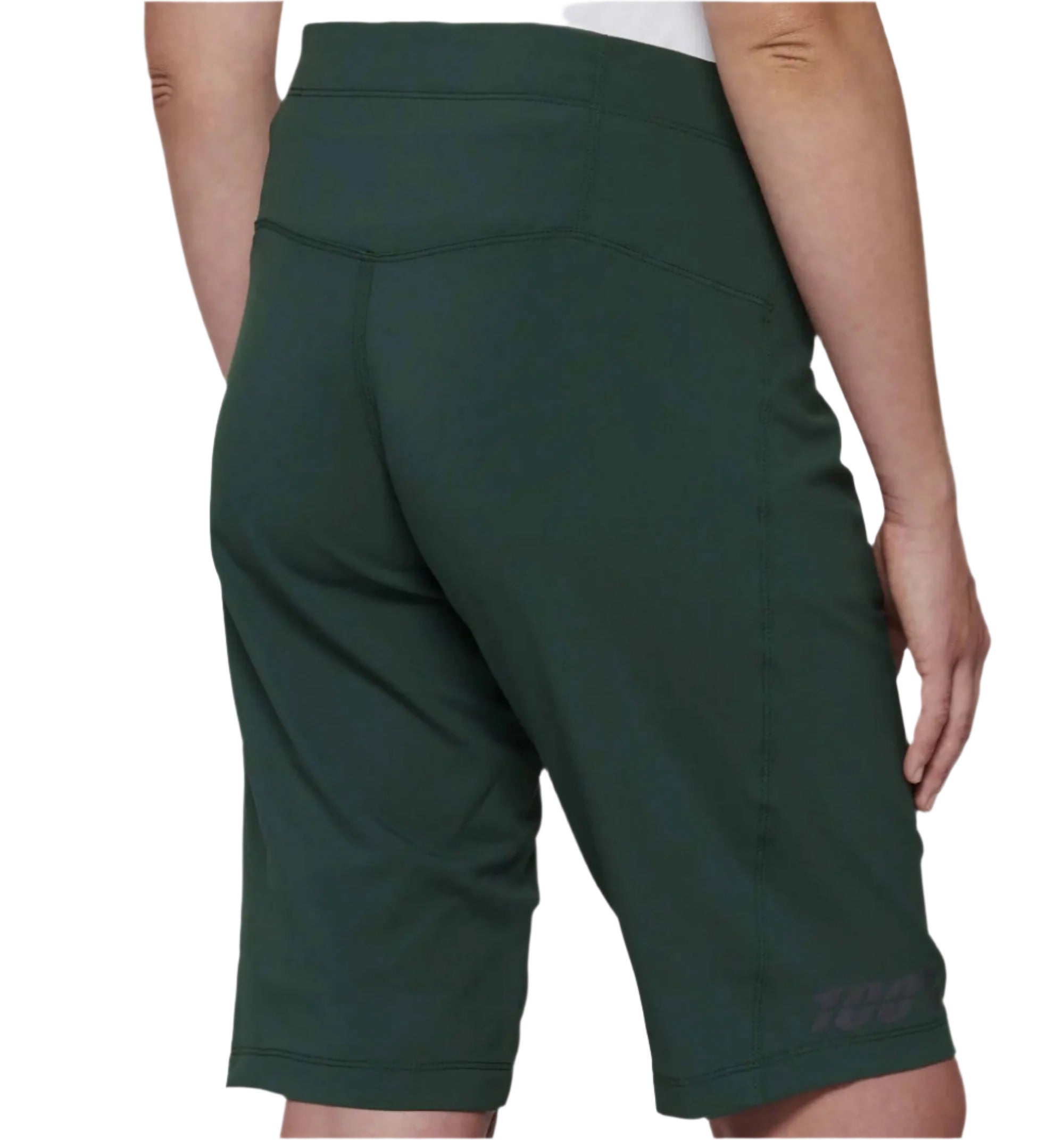 100% Ridecamp Ladies Shorts Forest Green - FREE UK Shipping, FREE 365 Day Returns | Moto Central