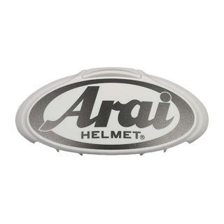 Arai 3D Logo Duct White / Grey Metal - FREE UK Shipping, FREE 365 Day Returns | Moto Central