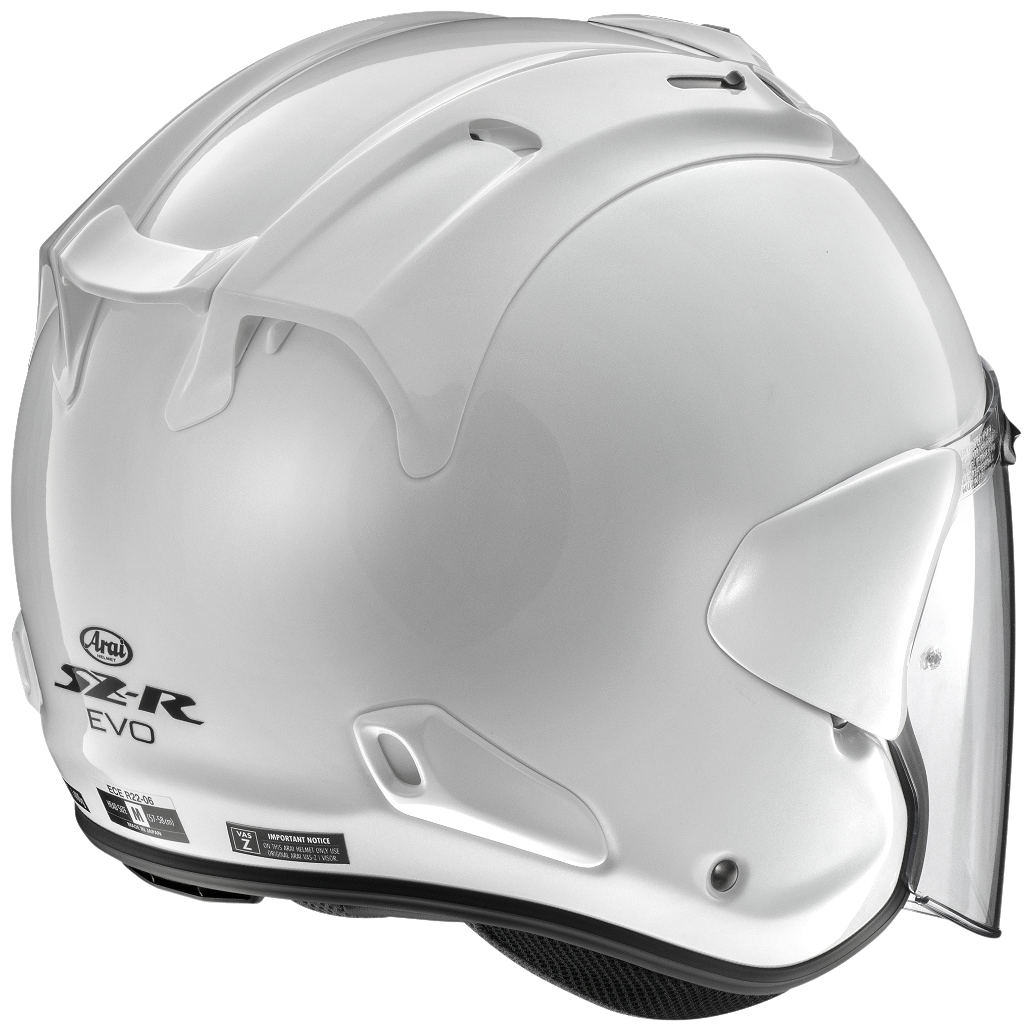 Arai SZ-R Evo Solid Diamond White - FREE UK Shipping, FREE 365 Day Returns | Moto Central