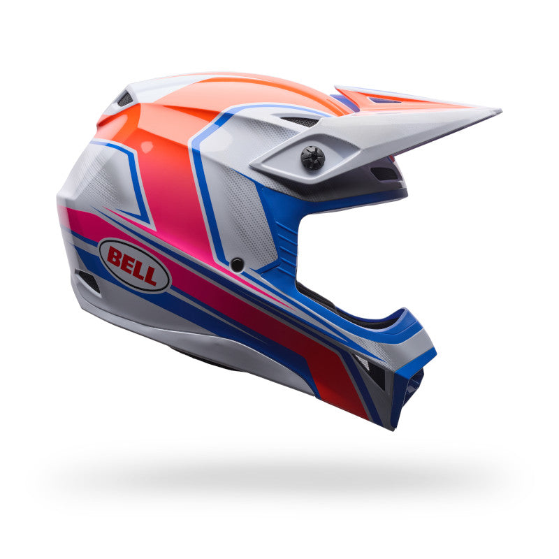 Bell MX-10 MIPS Speedway DOT / ECE White / Blue image 1
