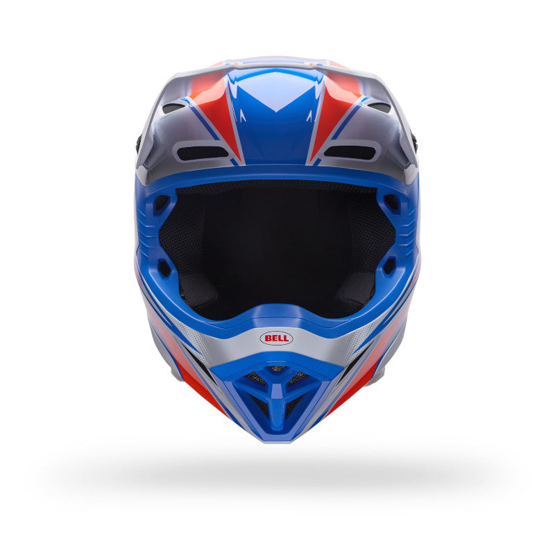 Bell MX-10 MIPS Speedway DOT / ECE White / Blue image 3