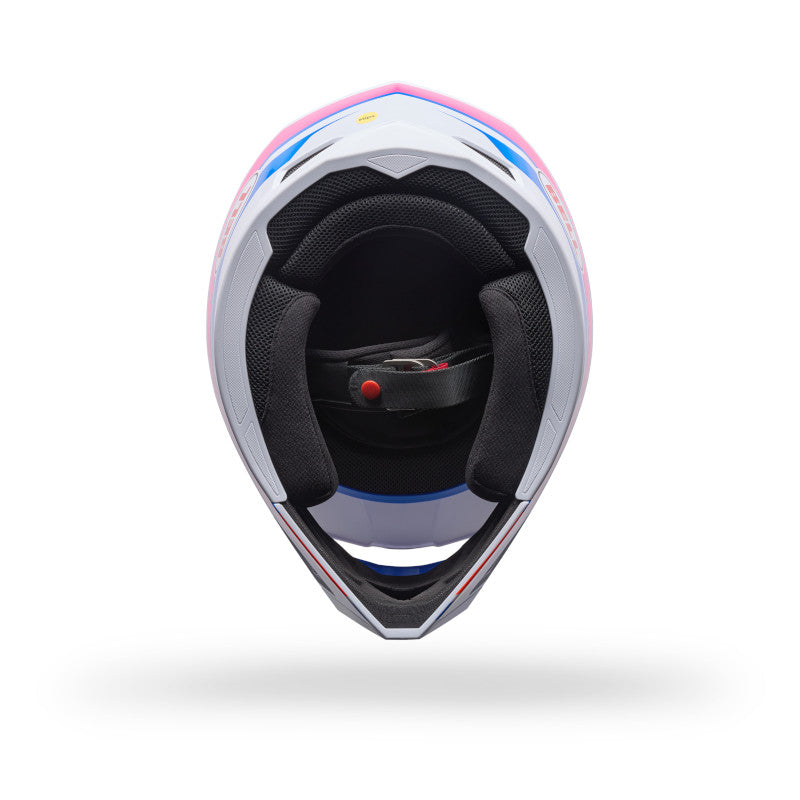 Bell MX-10 MIPS Speedway DOT / ECE White / Blue image 6