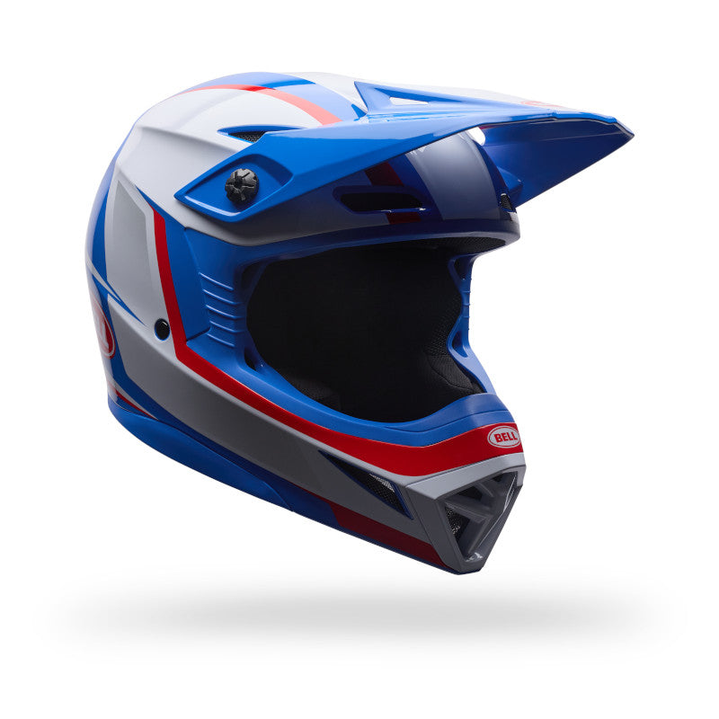 Bell MX-10 MIPS Youth Sprl DOT / ECE White / Red / Blue image 2