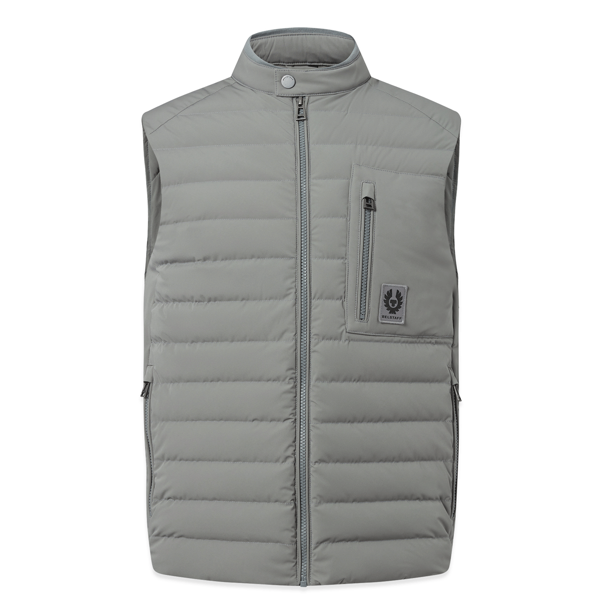 Belstaff Chassis Gilet Atlantic Grey FREE UK Delivery, FREE 365 Day Returns | Moto Central