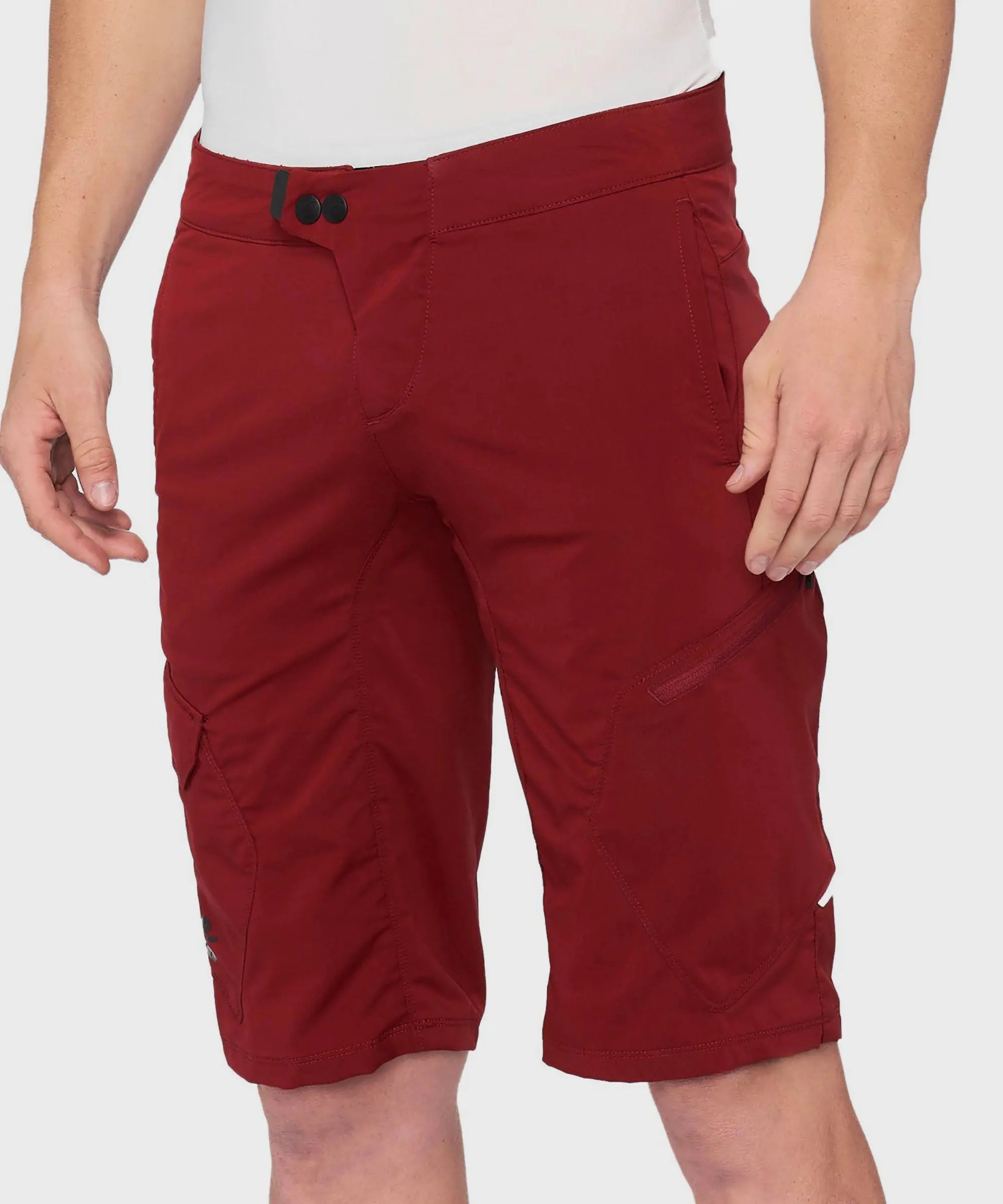 100% Ridecamp Shorts Brick - FREE UK Shipping, FREE 365 Day Returns | Moto Central