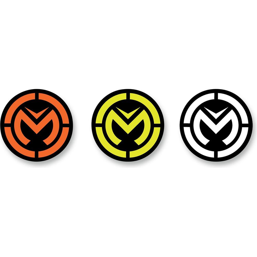 Moose Racing S18 MSE Icon 3-Pack Decal Orange / White / Yellow