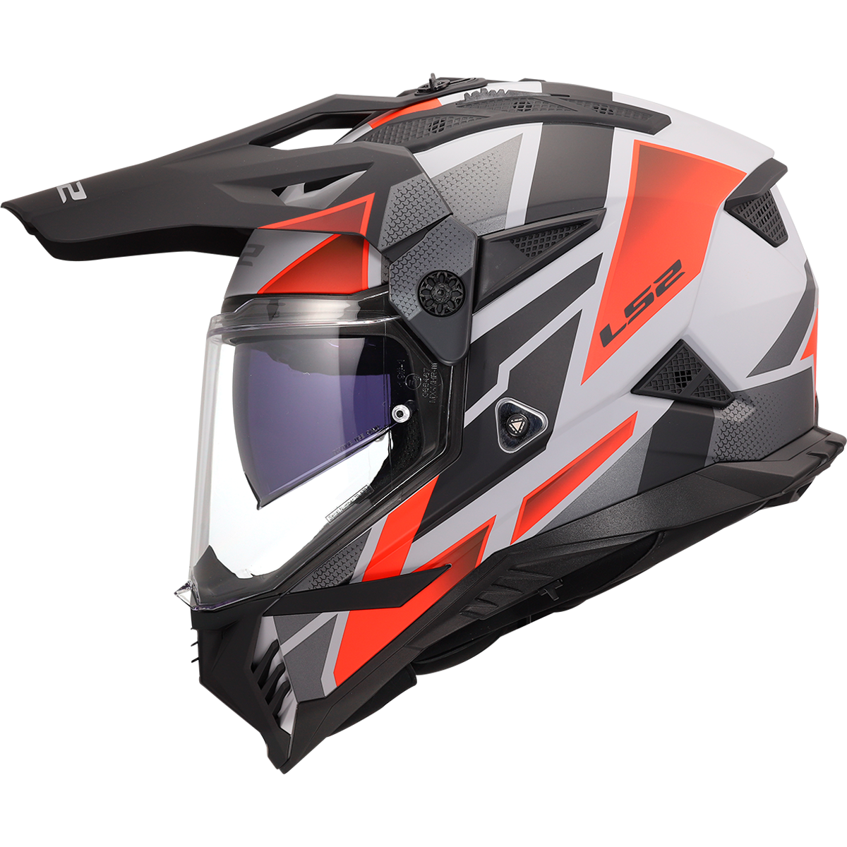 LS2 MX702 Pioneer 2 Block Grey / Red FREE UK Delivery, FREE 365 Day Returns | Moto Central