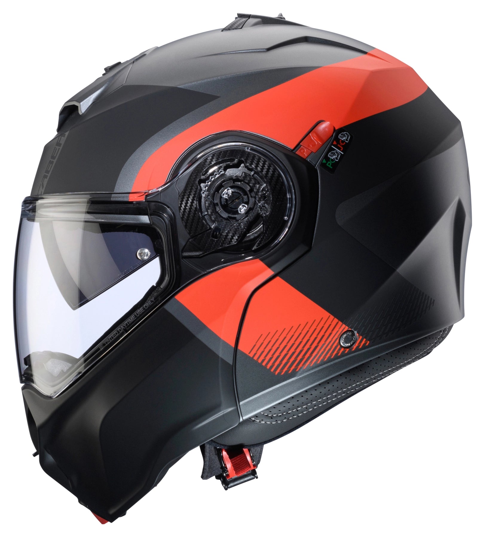 Caberg Duke Evo Indy Matt Gun Metal / Fluo Red / Black