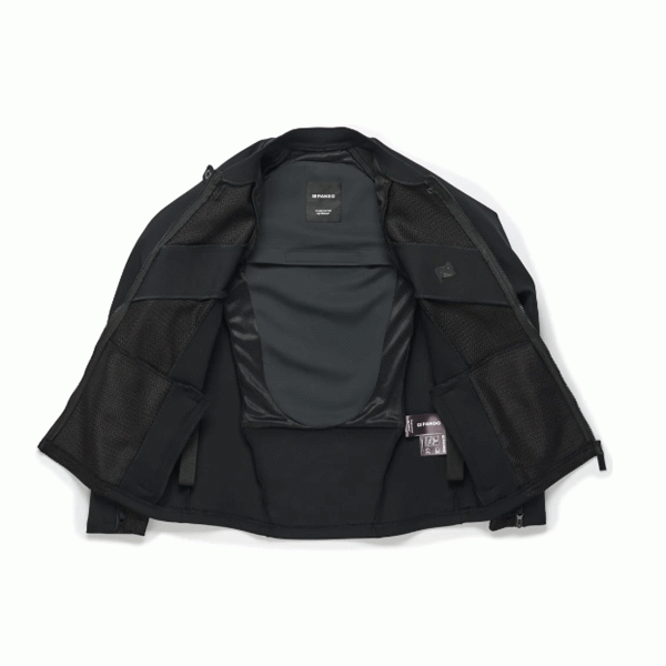 Pando Moto Stealth Black AAA Textile Jacket Black FREE UK Delivery, FREE 365 Day Returns | Moto Central