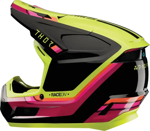 Thor Fleet Youth Defy Black / Acid - FREE UK Shipping, FREE 365 Day Returns | Moto Central