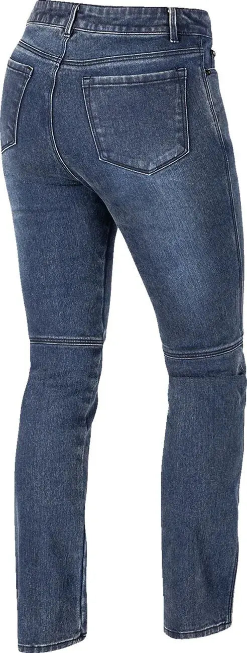 Icon Tuscadero 3 Ladies Denim Jeans Blue - FREE UK Shipping, FREE 365 Day Returns | Moto Central