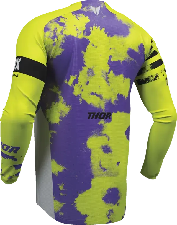Thor Launchmode Bleach Jersey Acid / Black / Grey / Purple - FREE UK Shipping, FREE 365 Day Returns | Moto Central