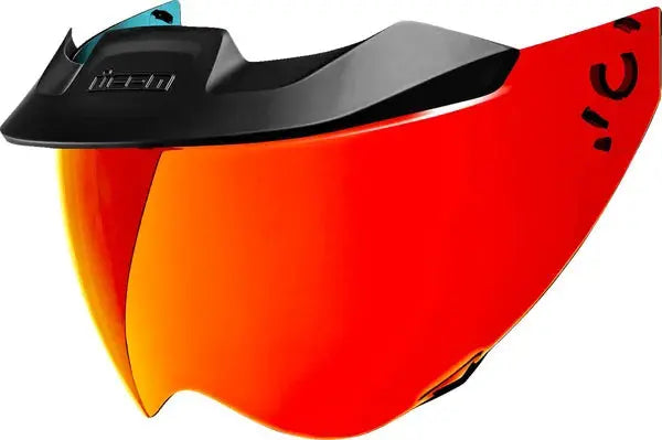 Icon Domain Helmet MotoShield Visor Calypso Red - FREE UK Shipping, FREE 365 Day Returns | Moto Central