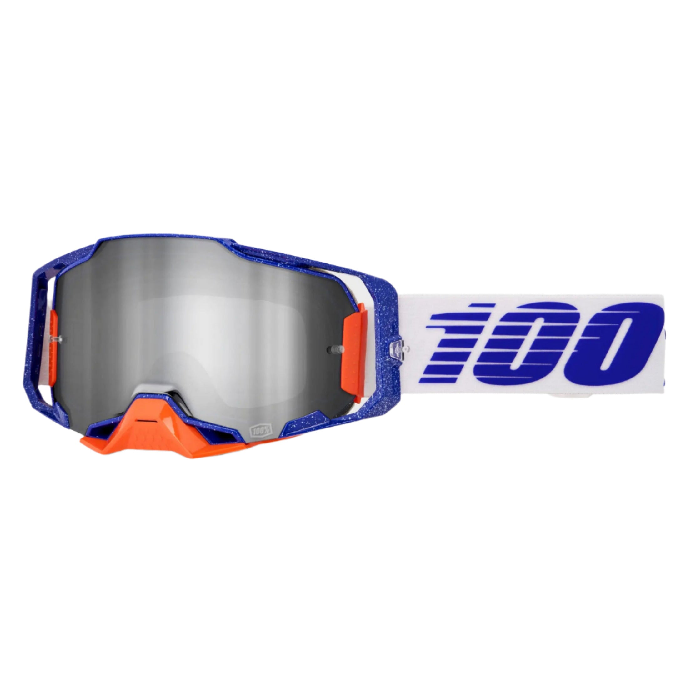100% Armega Goggles Orban / Mirror Silver Flash Lens - FREE UK Shipping, FREE 365 Day Returns | Moto Central