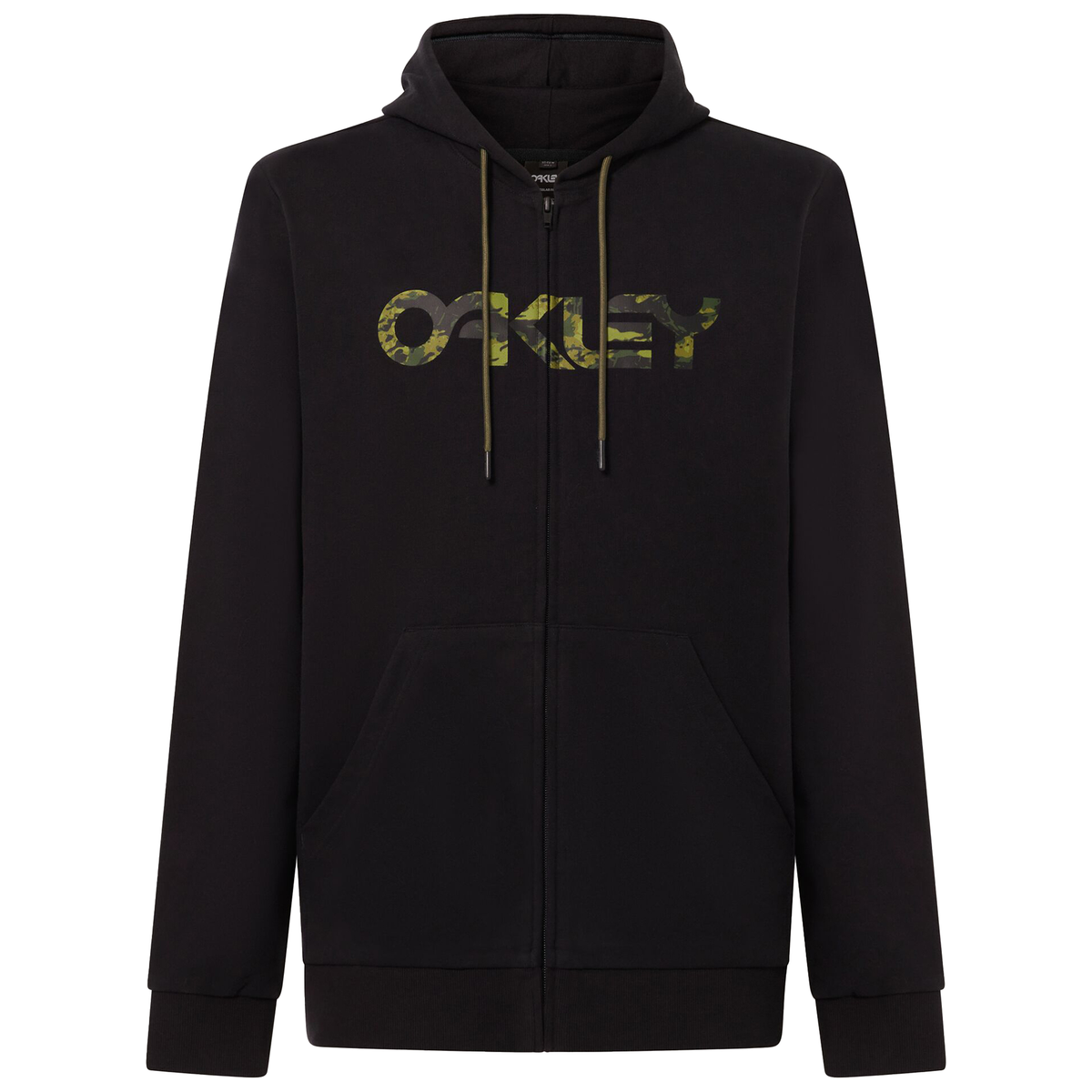 Oakley Teddy Full Zip Hoodie Black / Tiger MNT Camo - FREE UK Shipping, FREE 365 Day Returns | Moto Central