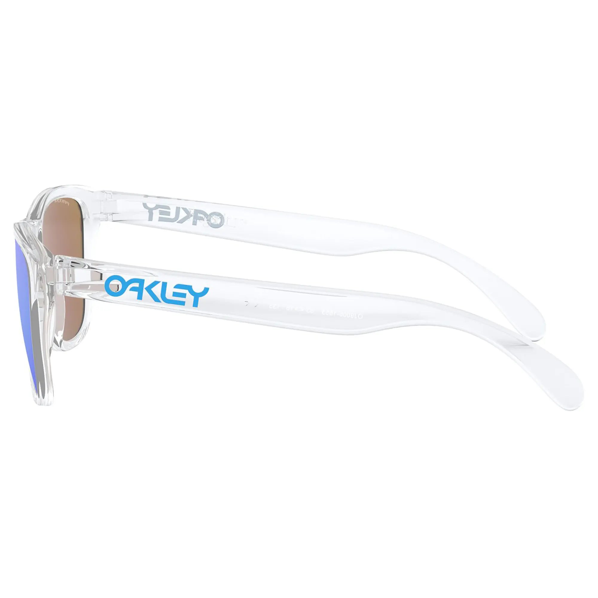 Oakley Frogskins XS Youth Sunglasses Clear / Sapphire Prizm Lens - FREE UK Shipping, FREE 365 Day Returns | Moto Central