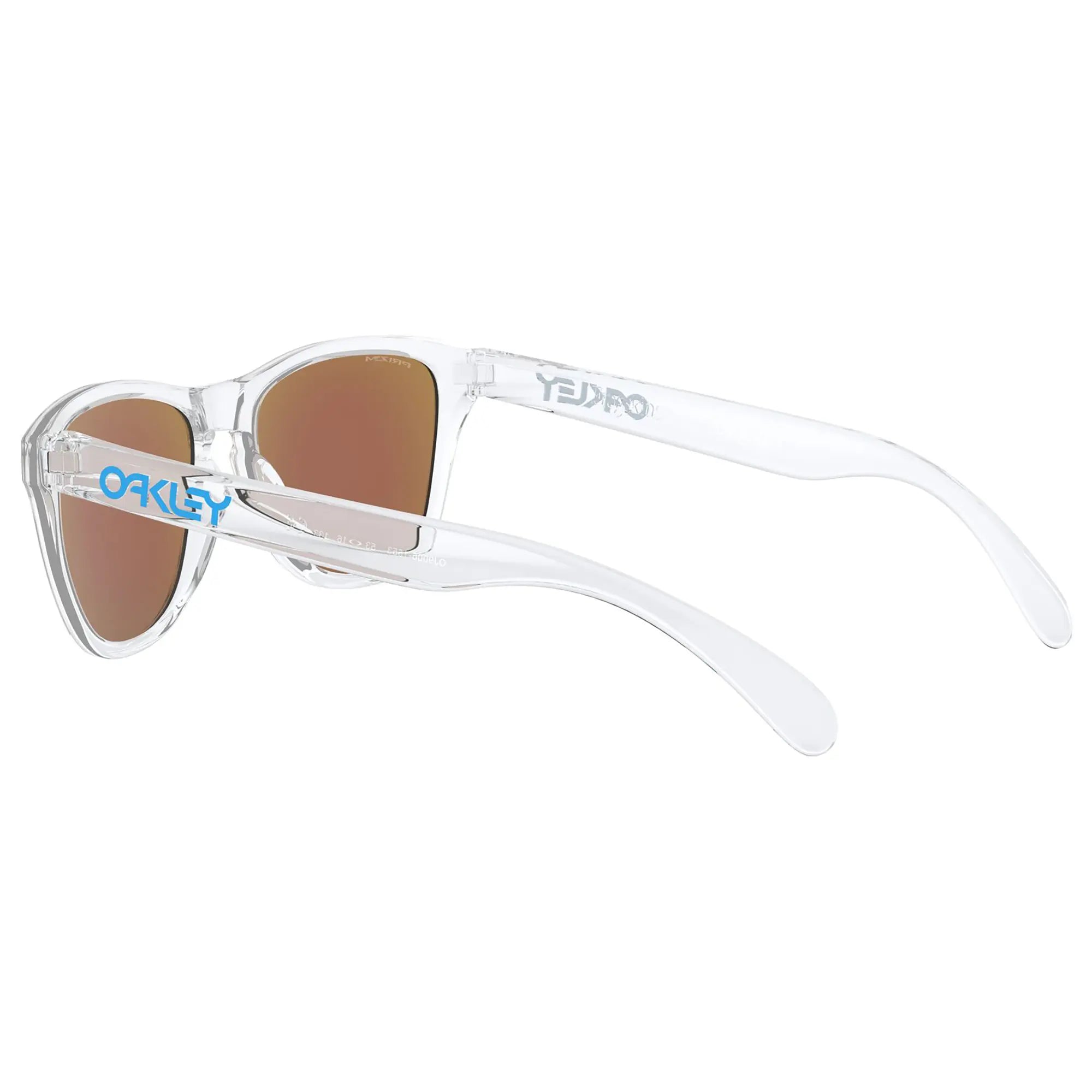 Oakley Frogskins XS Youth Sunglasses Clear / Sapphire Prizm Lens - FREE UK Shipping, FREE 365 Day Returns | Moto Central