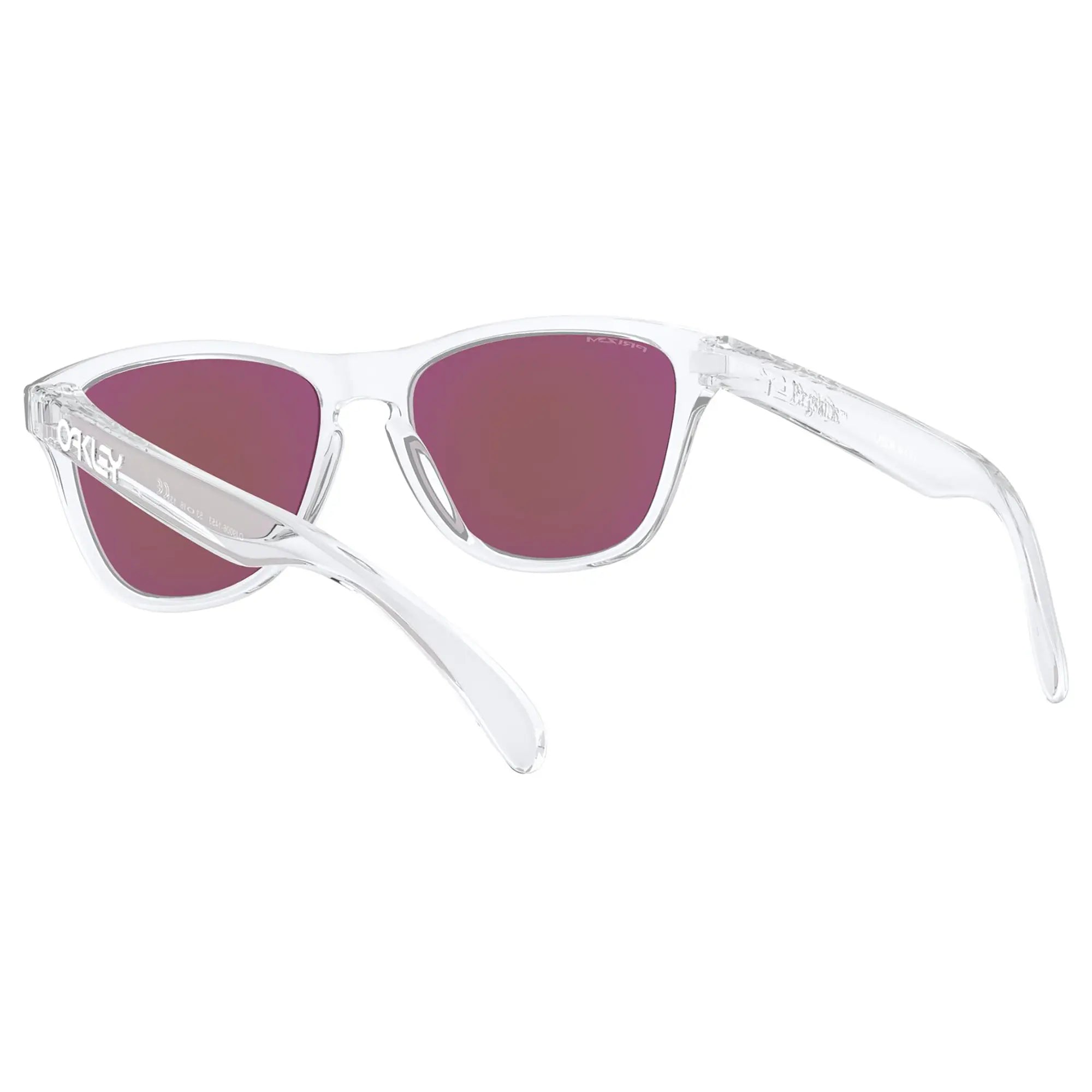 Oakley Frogskins XS Youth Sunglasses Clear / Violet Prizm Lens - FREE UK Shipping, FREE 365 Day Returns | Moto Central