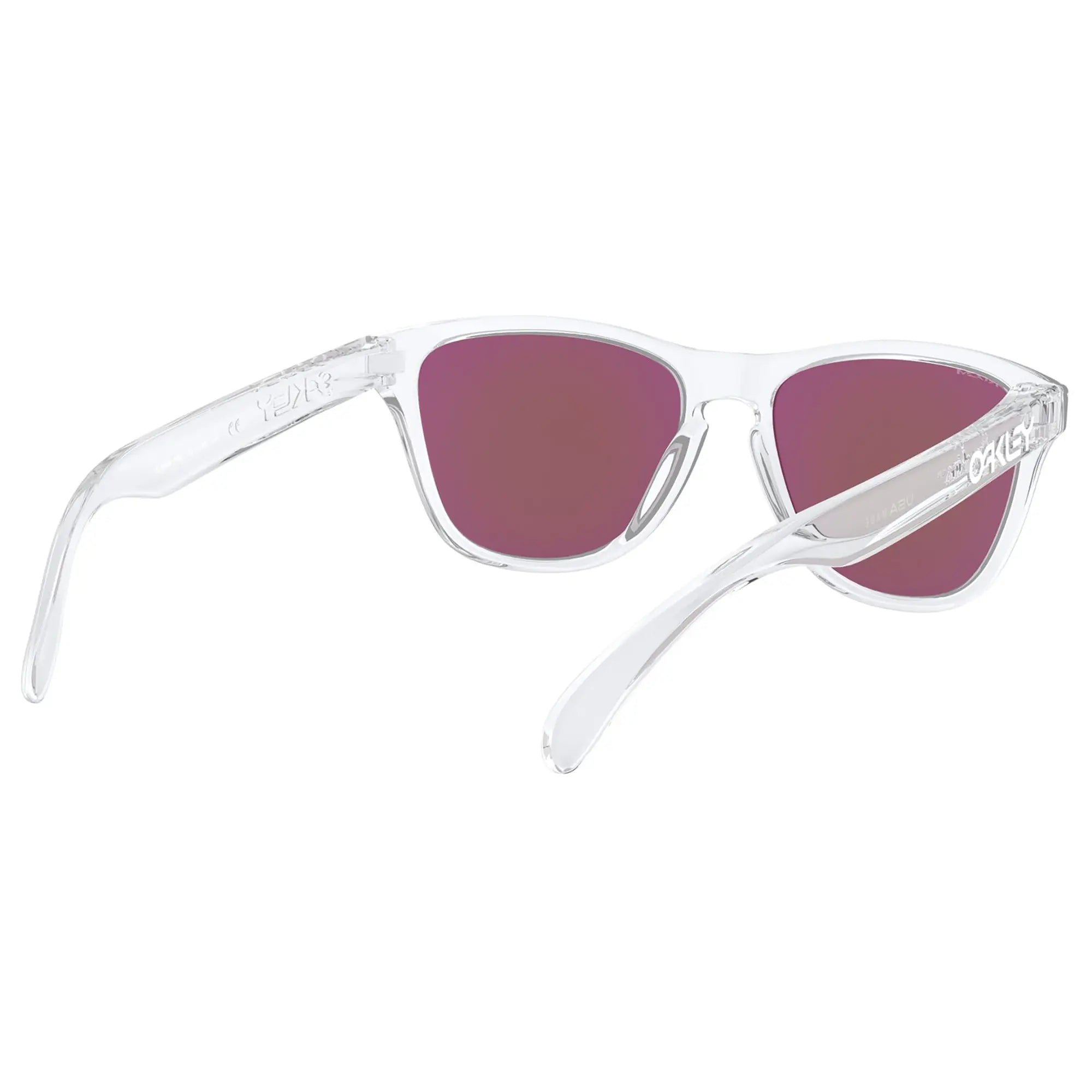 Oakley Frogskins XS Youth Sunglasses Clear / Violet Prizm Lens - FREE UK Shipping, FREE 365 Day Returns | Moto Central