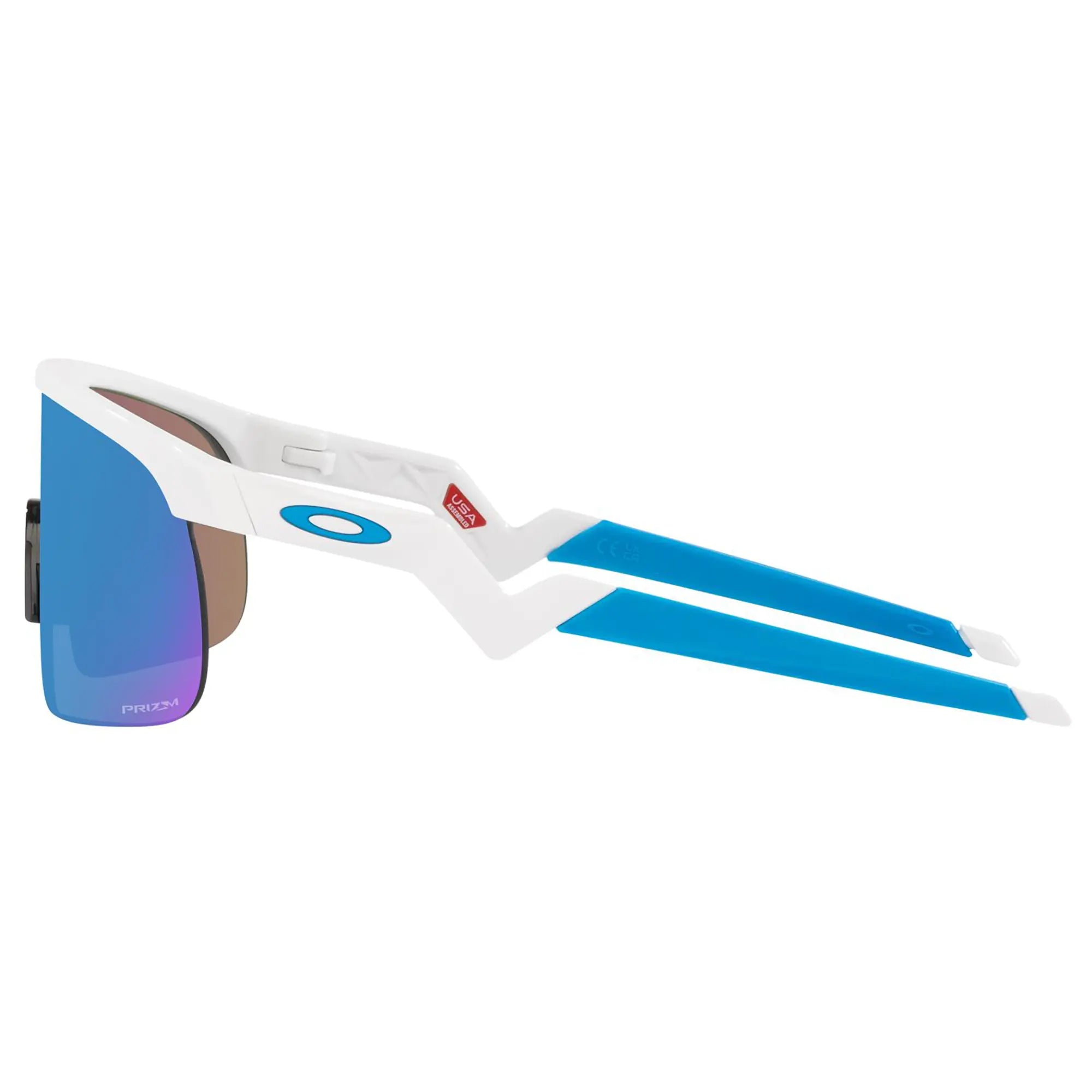 Oakley Resistor Youth Sunglasses Polished White / Prizm Sapphire Lens - FREE UK Shipping, FREE 365 Day Returns | Moto Central