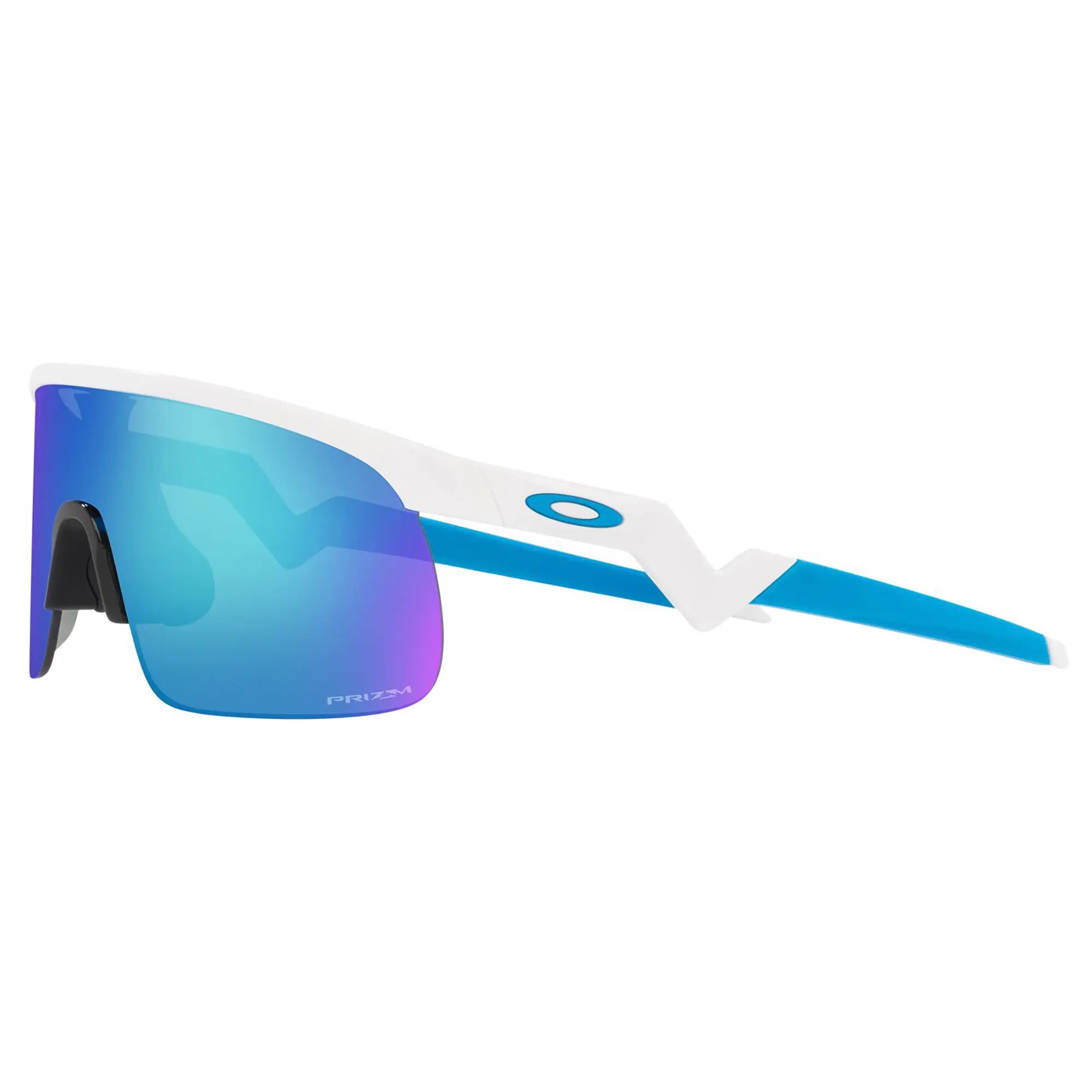 Oakley Resistor Youth Sunglasses Polished White / Prizm Sapphire Lens - FREE UK Shipping, FREE 365 Day Returns | Moto Central