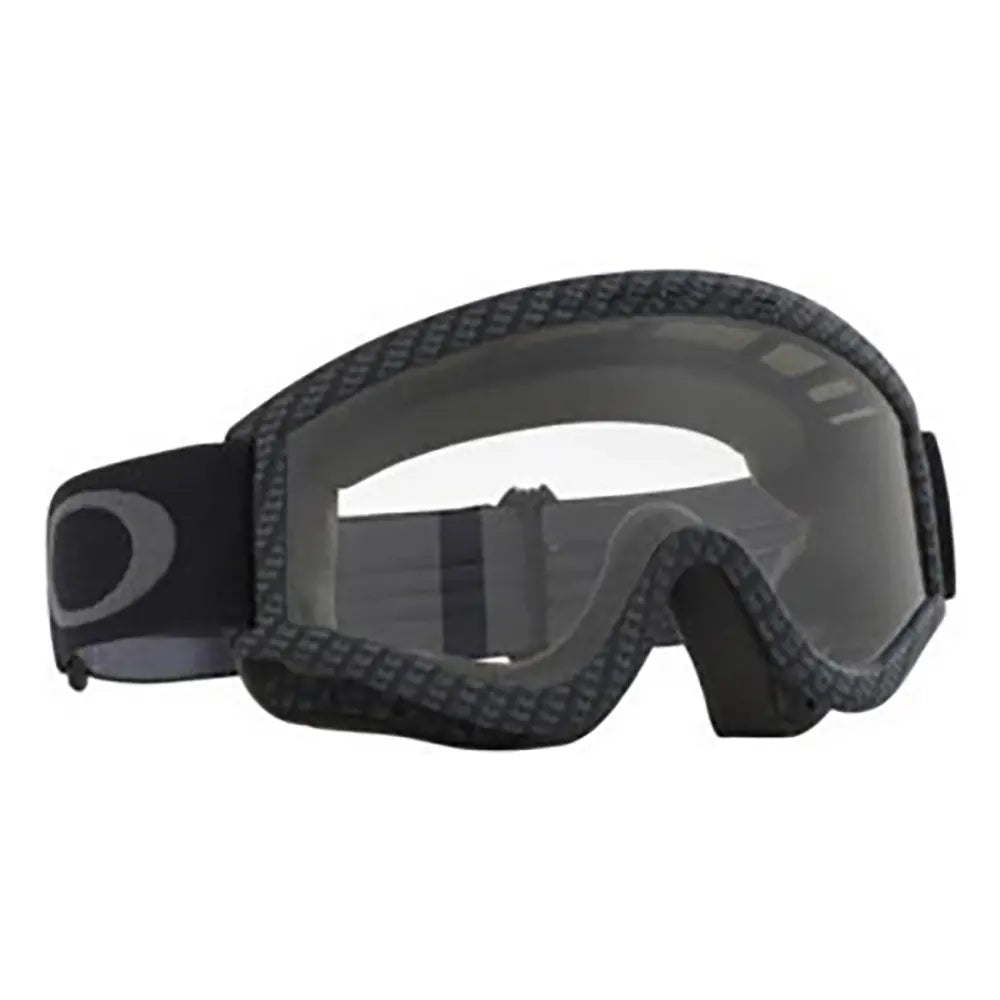Oakley L Frame Carbon Fibre MX Goggles Clear - FREE UK Shipping, FREE 365 Day Returns | Moto Central