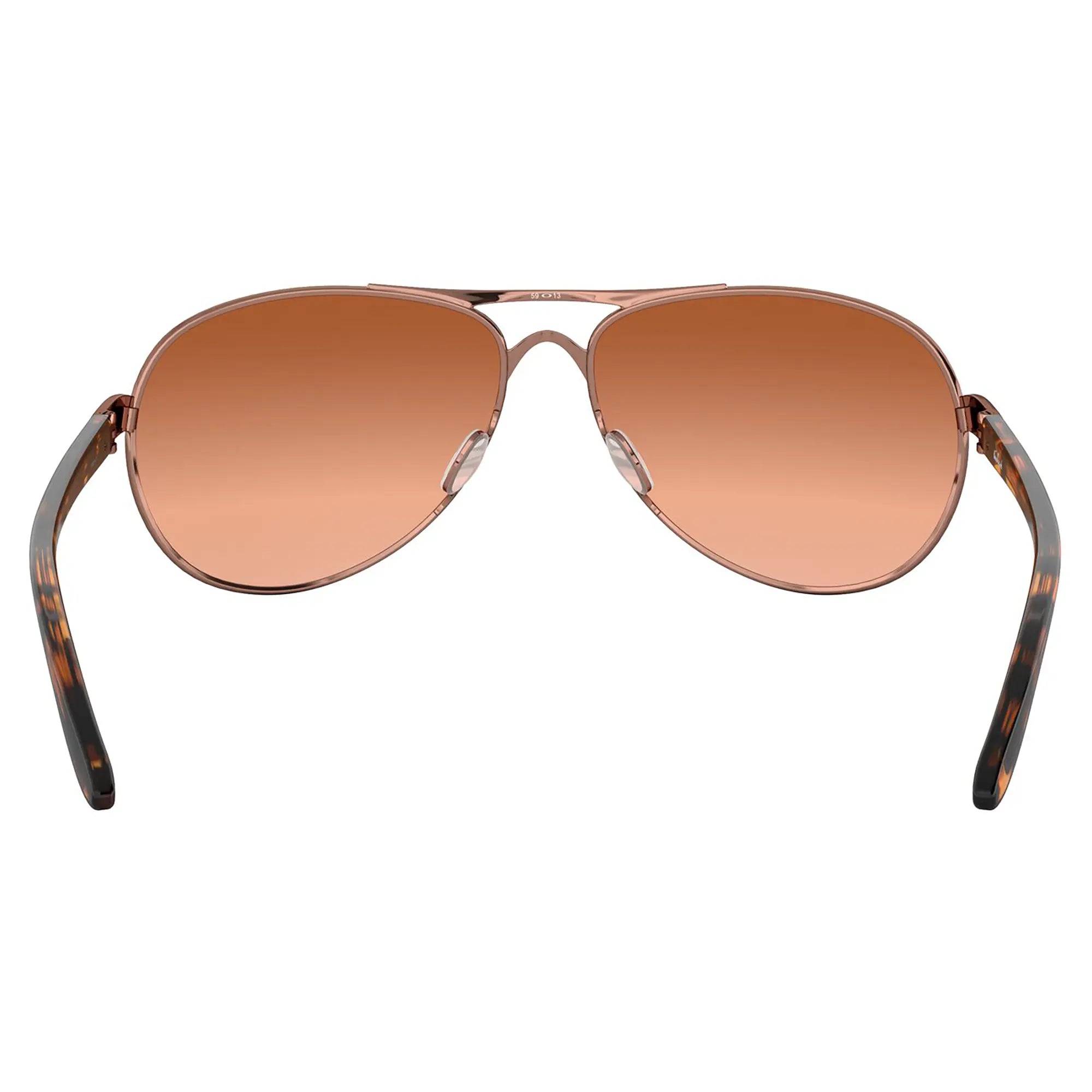 Oakley Feedback Ladies Sunglasses Rose Gold / VR50 Brown Gradient Lens - FREE UK Shipping, FREE 365 Day Returns | Moto Central