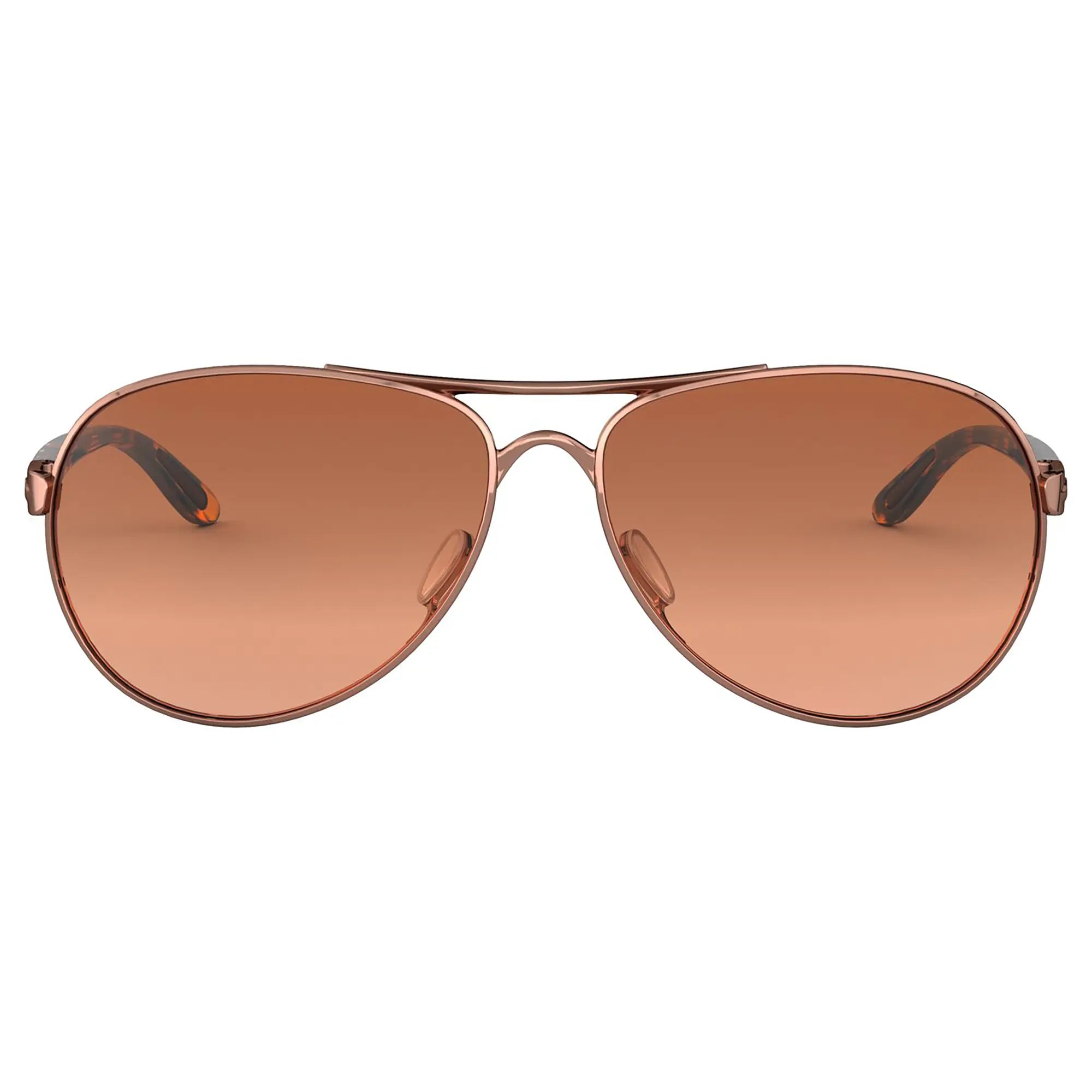 Oakley Feedback Ladies Sunglasses Rose Gold / VR50 Brown Gradient Lens - FREE UK Shipping, FREE 365 Day Returns | Moto Central
