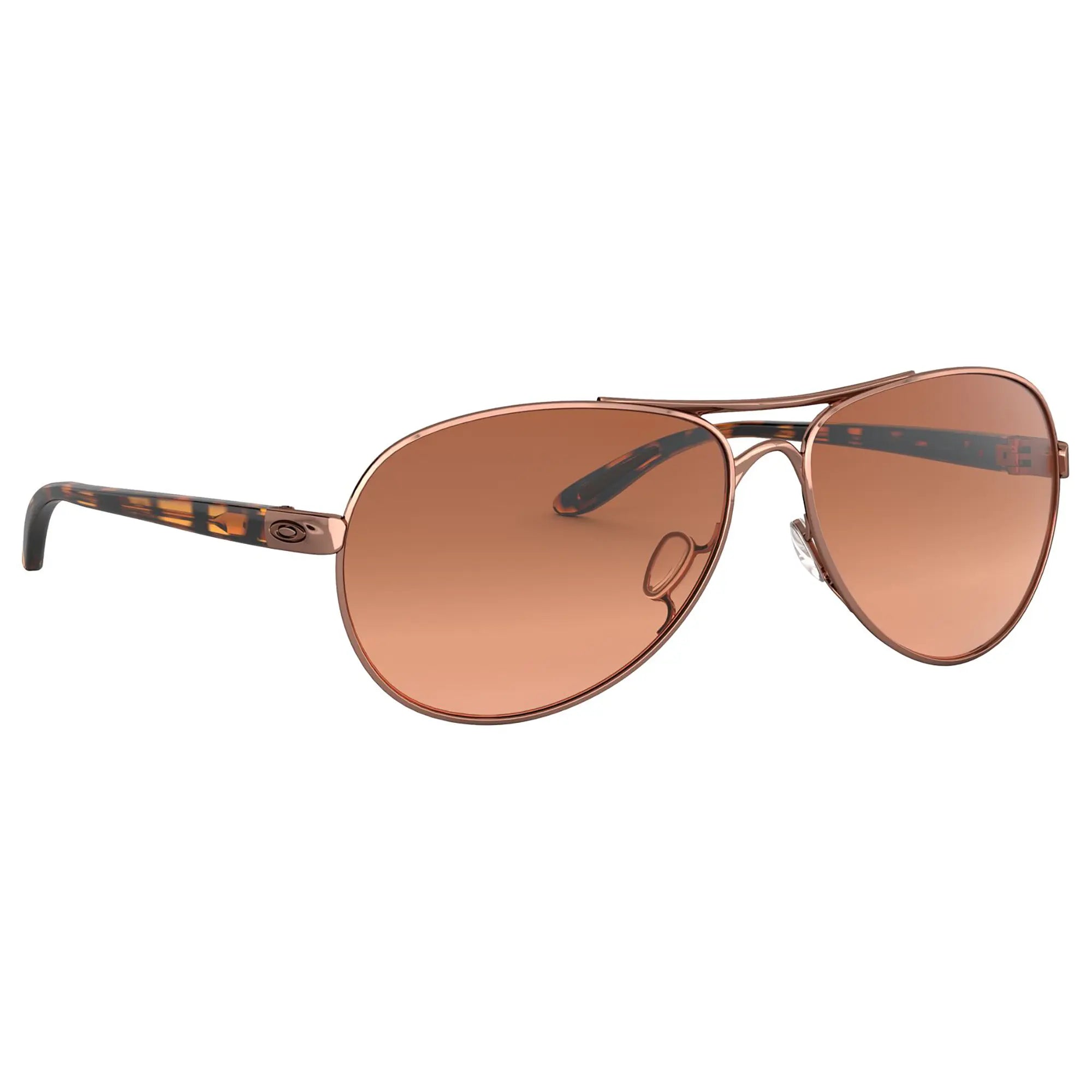 Oakley Feedback Ladies Sunglasses Rose Gold / VR50 Brown Gradient Lens - FREE UK Shipping, FREE 365 Day Returns | Moto Central