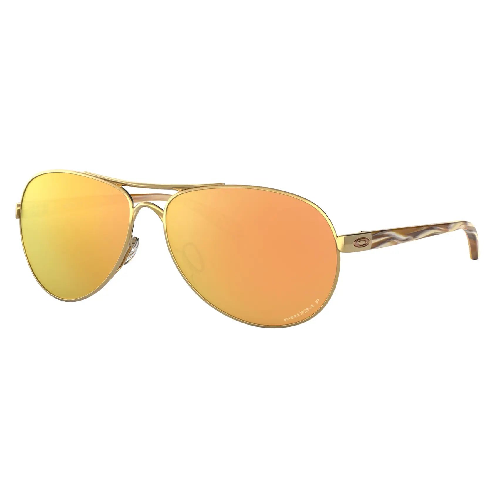 Oakley Feedback Ladies Sunglasses Polished Gold / Prizm Rose Gold Polarized Lens - FREE UK Shipping, FREE 365 Day Returns | Moto Central